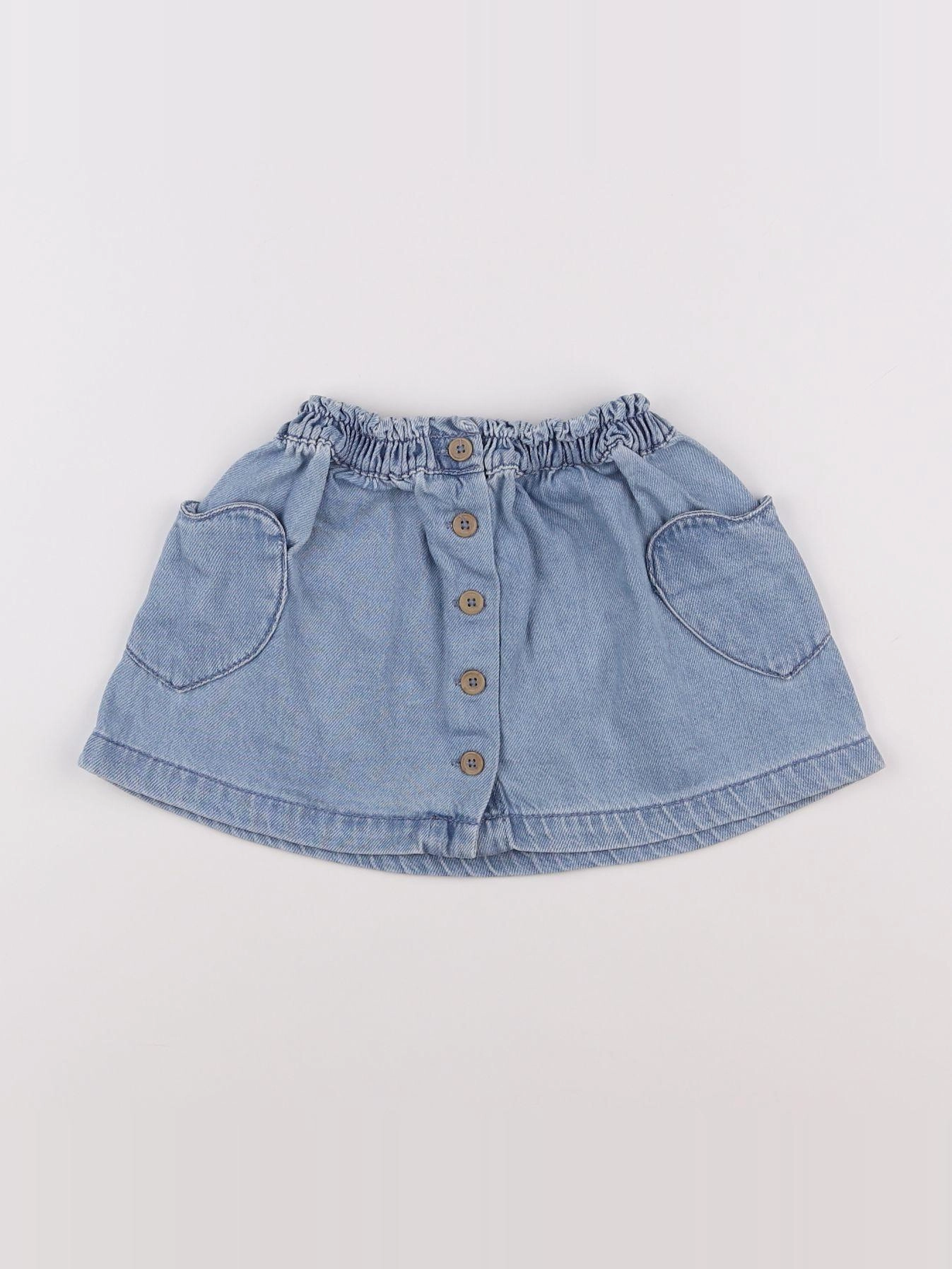 Vertbaudet - jupe bleu - 2 ans