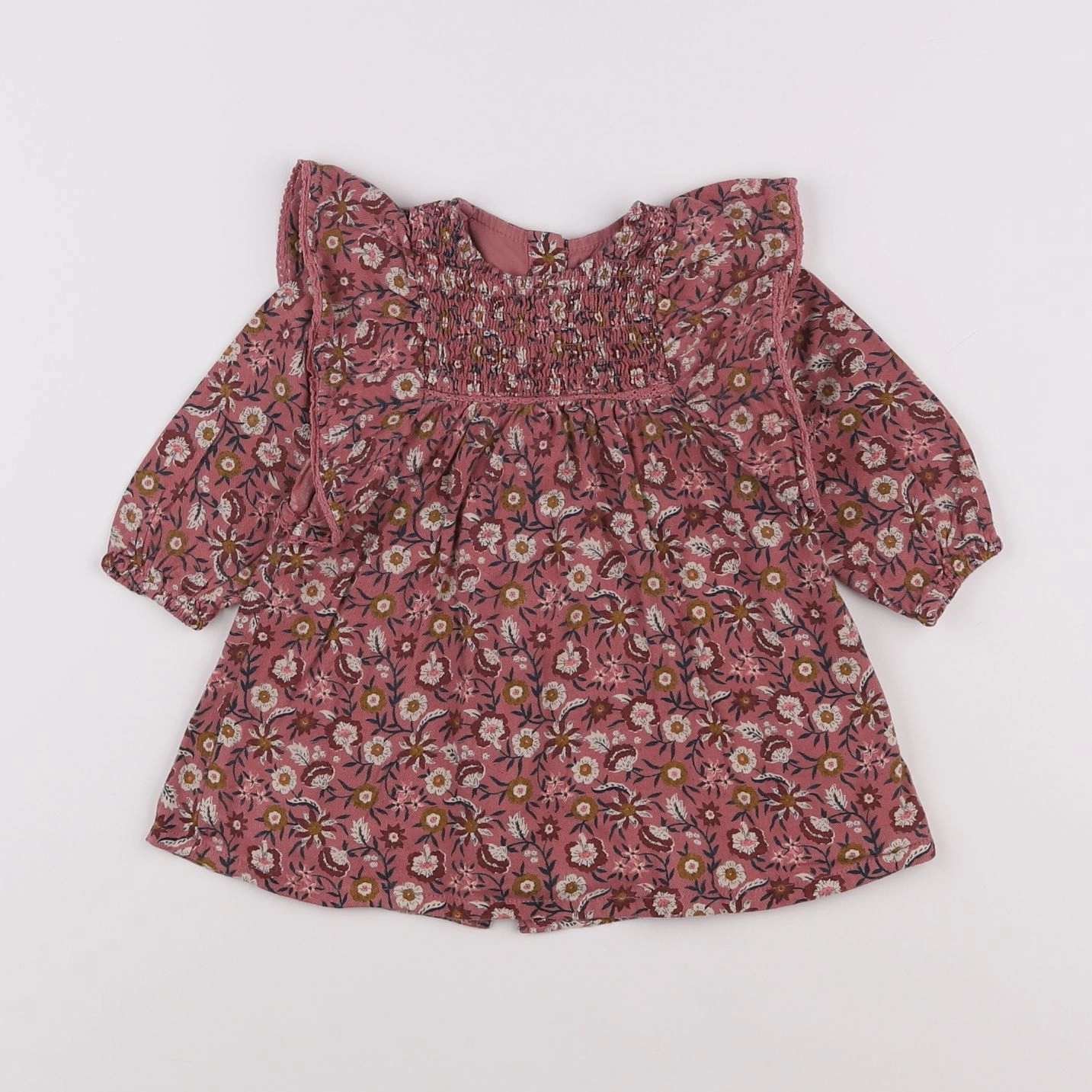 Vertbaudet - robe rose - 6 mois