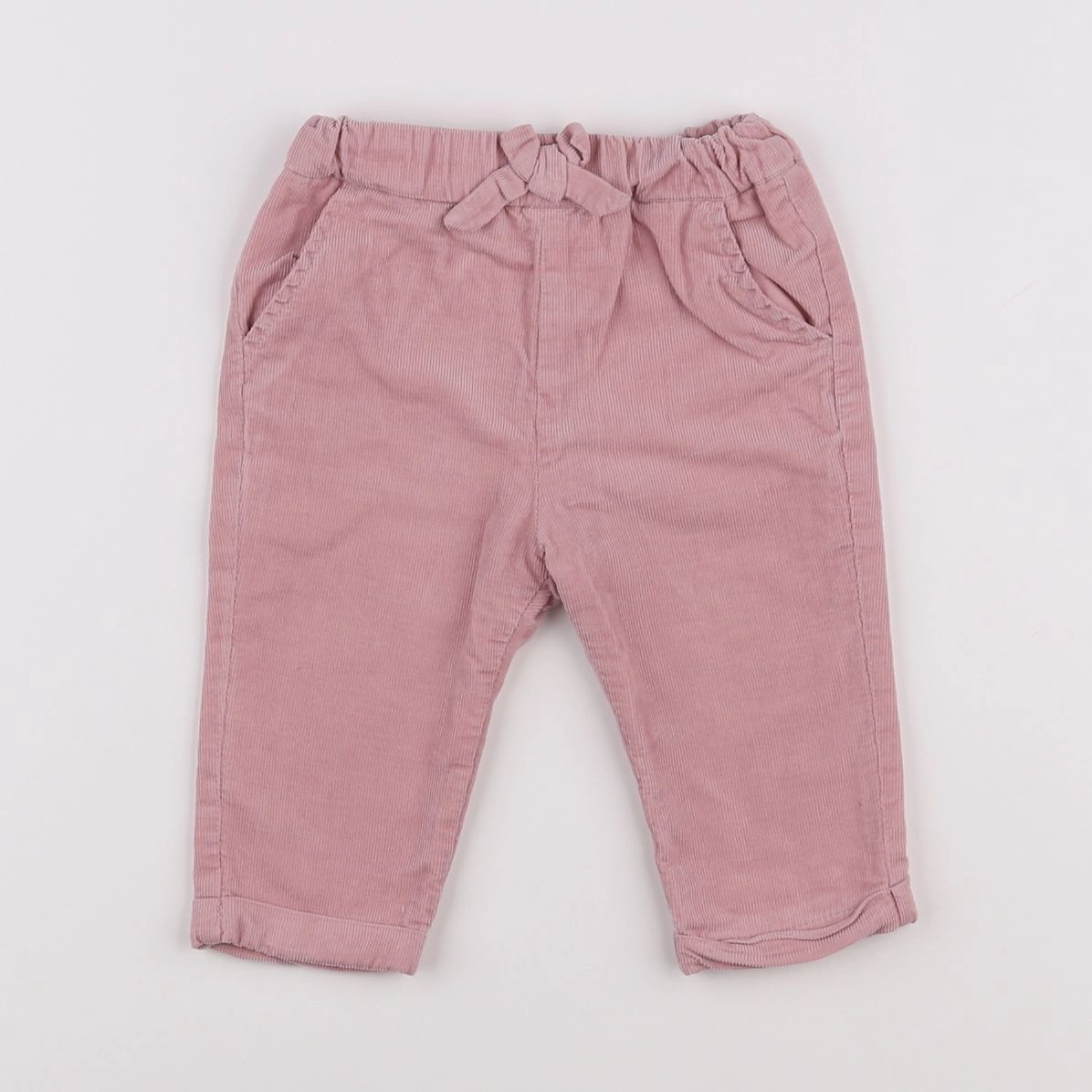 Vertbaudet - pantalon rose - 9 mois