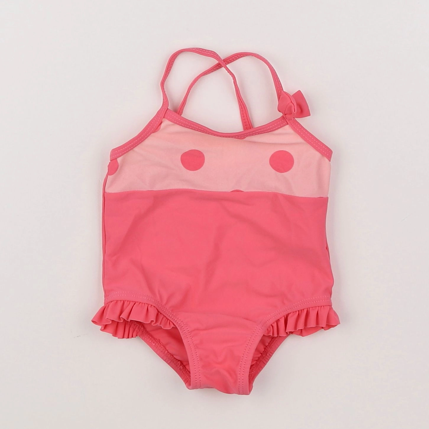 Vertbaudet - maillot de bain rose - 6 mois