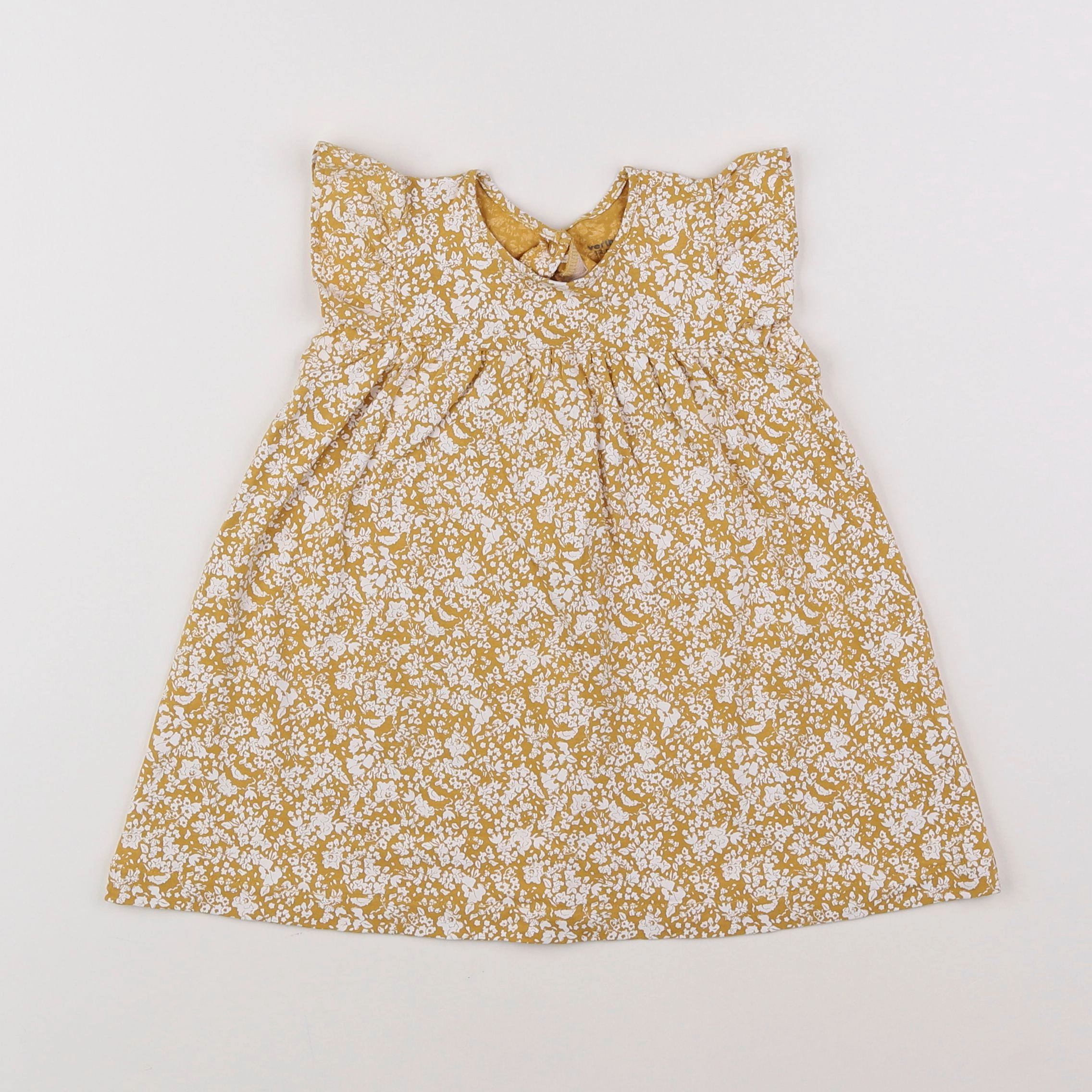 Vertbaudet - robe jaune - 12 mois