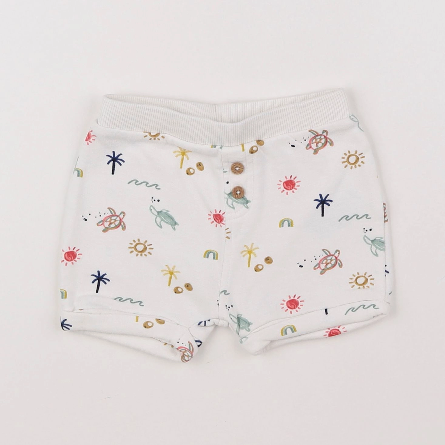 Vertbaudet - short beige - 6 mois