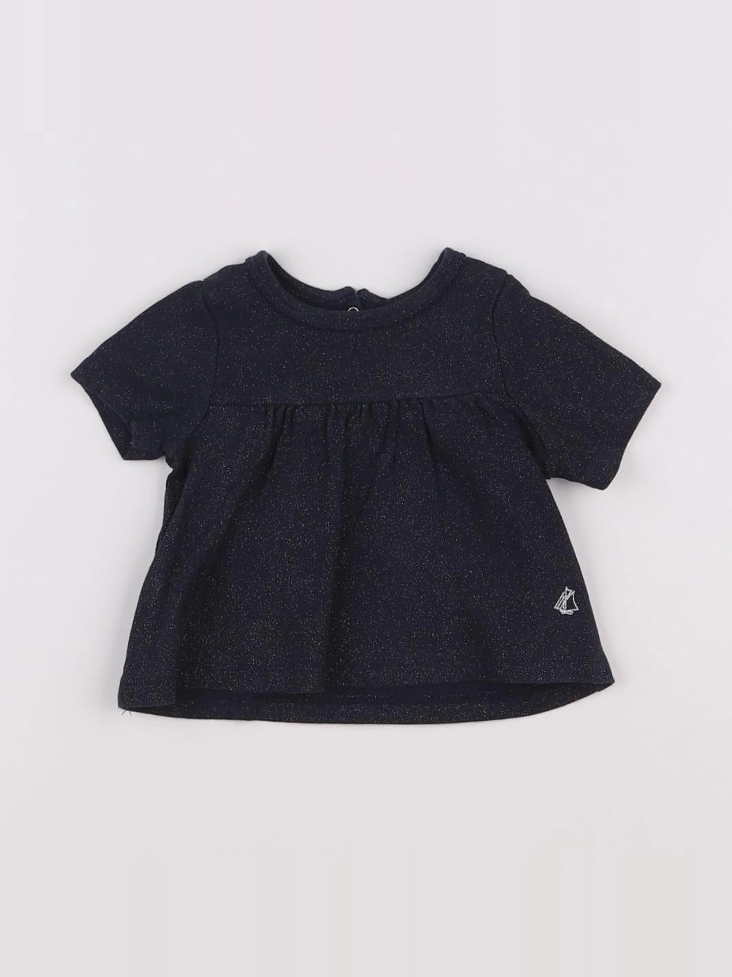 Petit Bateau - tee-shirt bleu, or - 3 mois