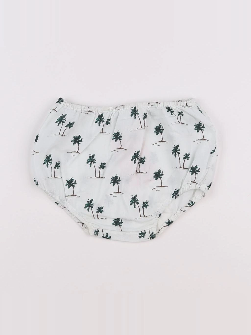 Bonton - bloomer blanc, vert - 6 mois