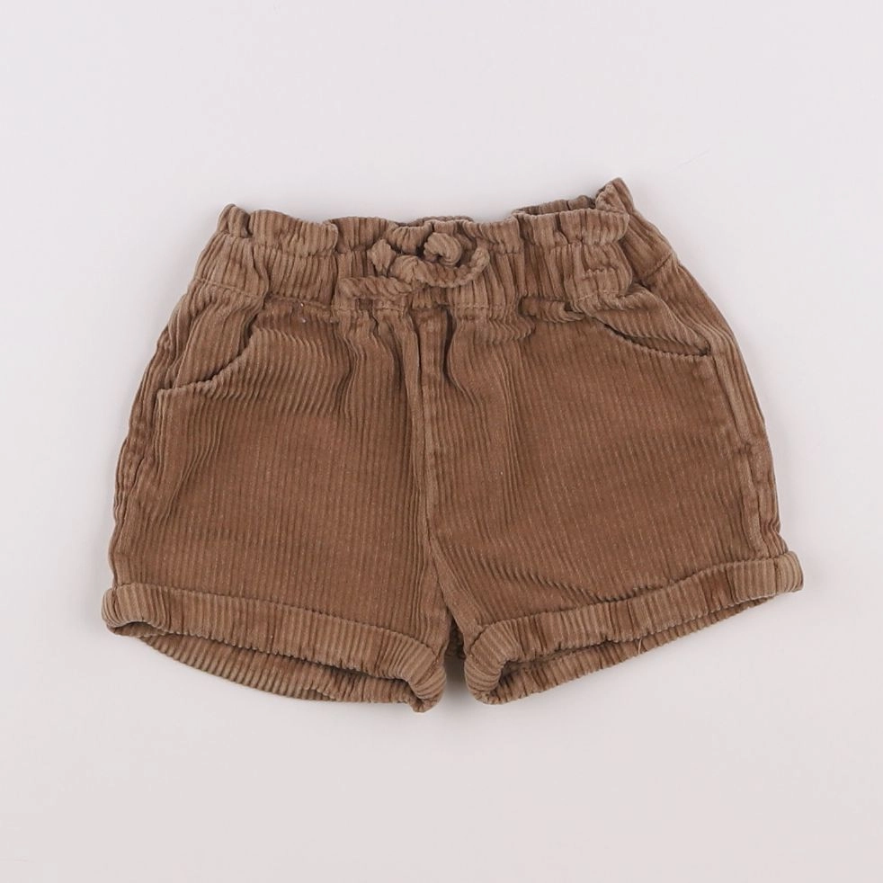 Vertbaudet - short marron - 9 mois