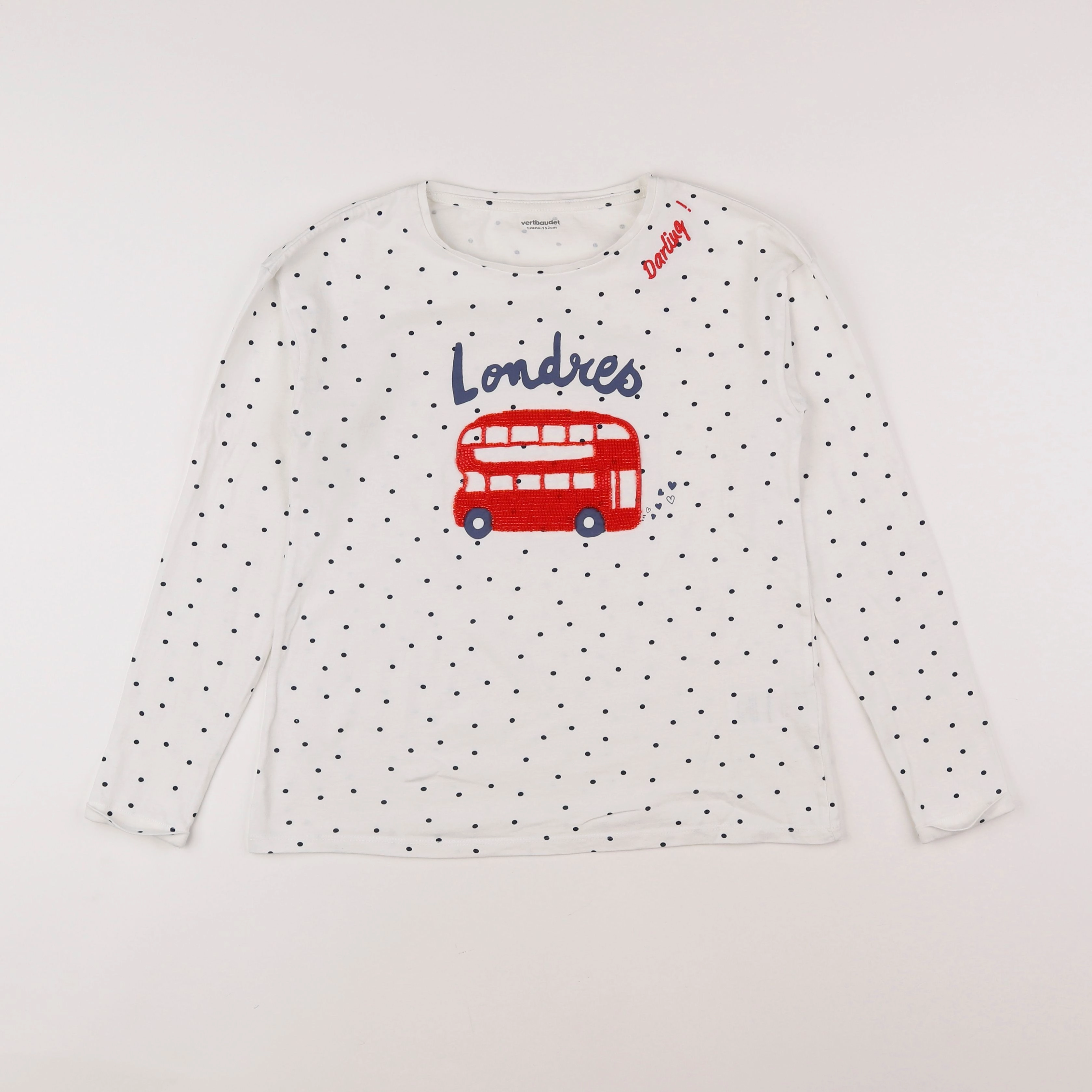 Vertbaudet - tee-shirt blanc - 12 ans