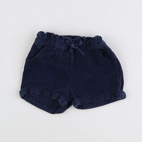 Vertbaudet - short bleu - 12 mois