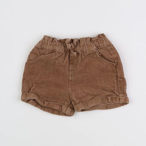 Vertbaudet - short marron - 12 mois