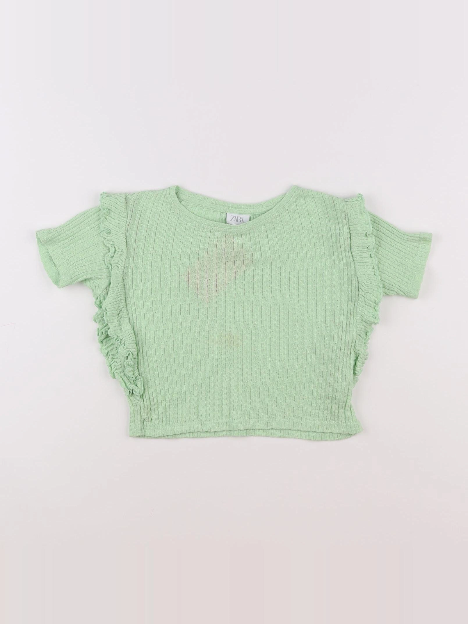 Zara - tee-shirt vert - 6 ans