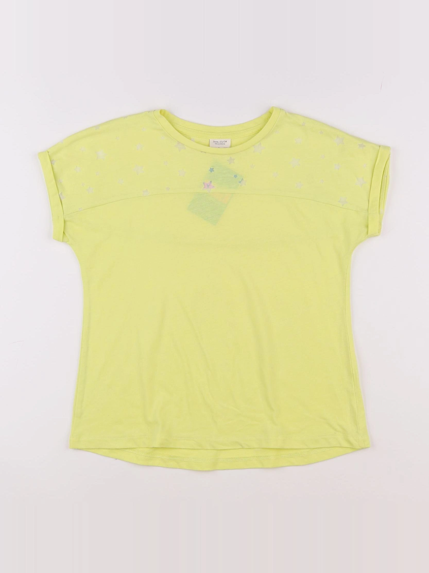 Zara - tee-shirt jaune - 8 ans