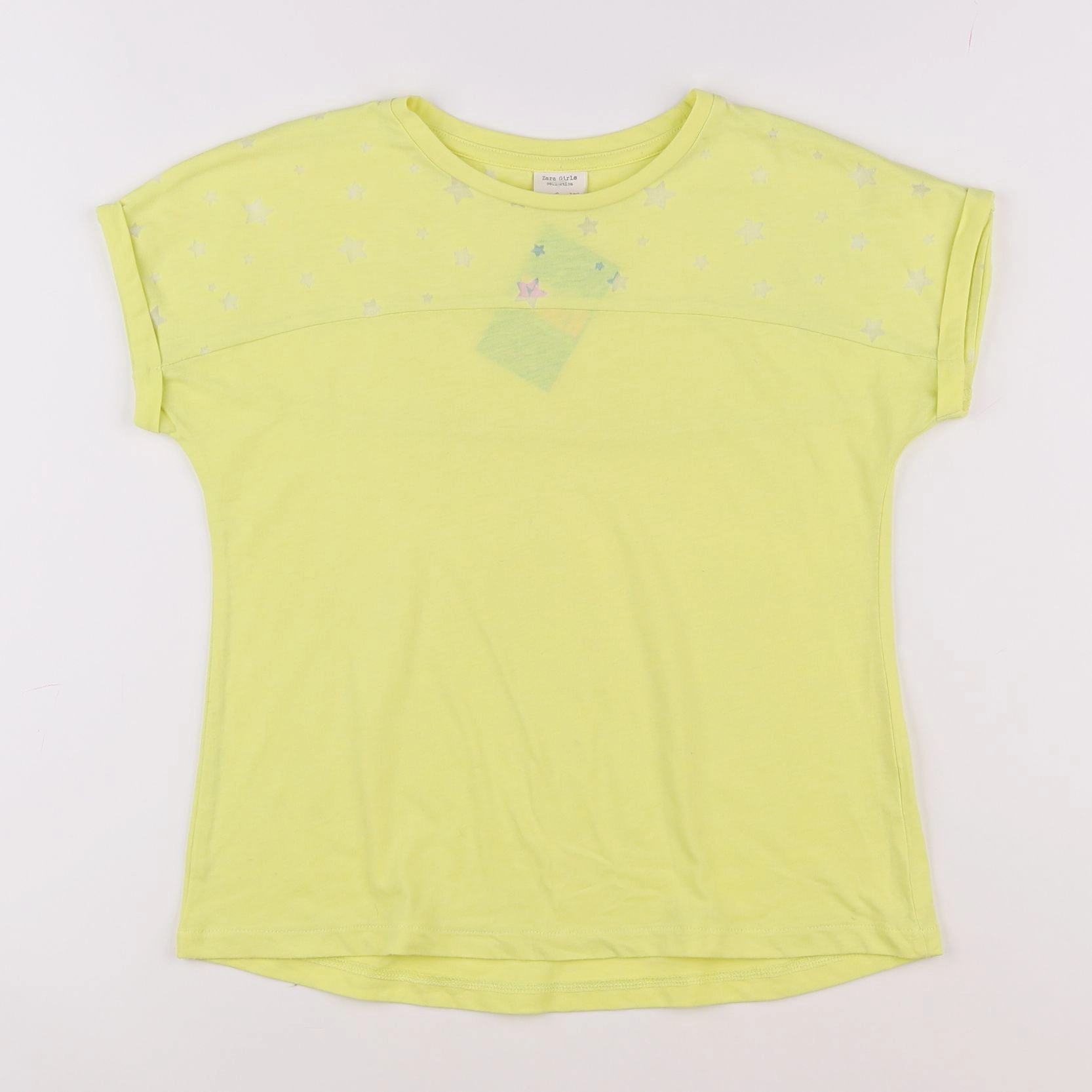 Zara - tee-shirt jaune - 8 ans