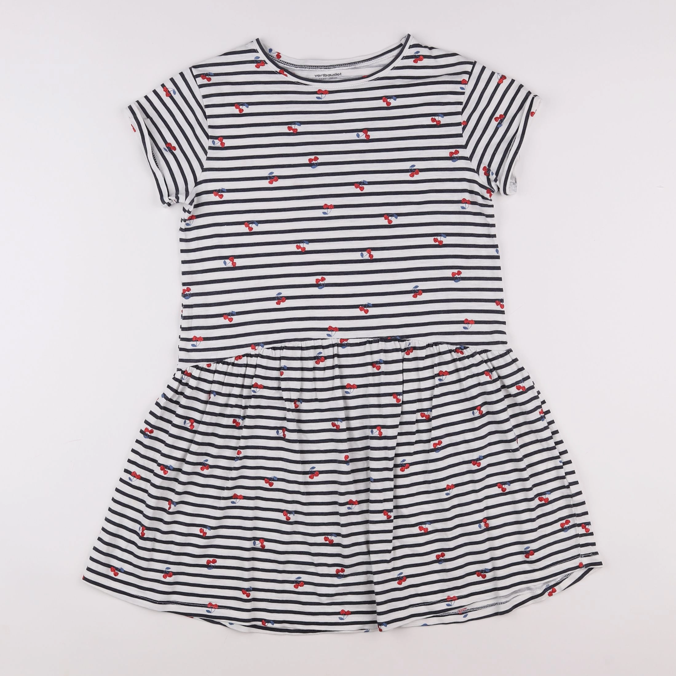 Vertbaudet - robe blanc, bleu - 12 ans