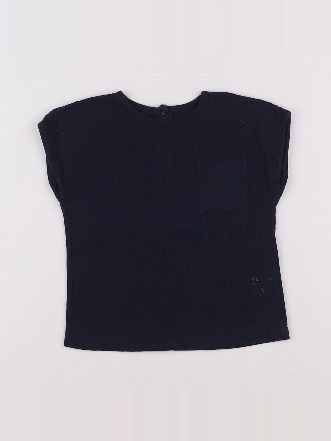 Vertbaudet - tee-shirt noir - 18 mois