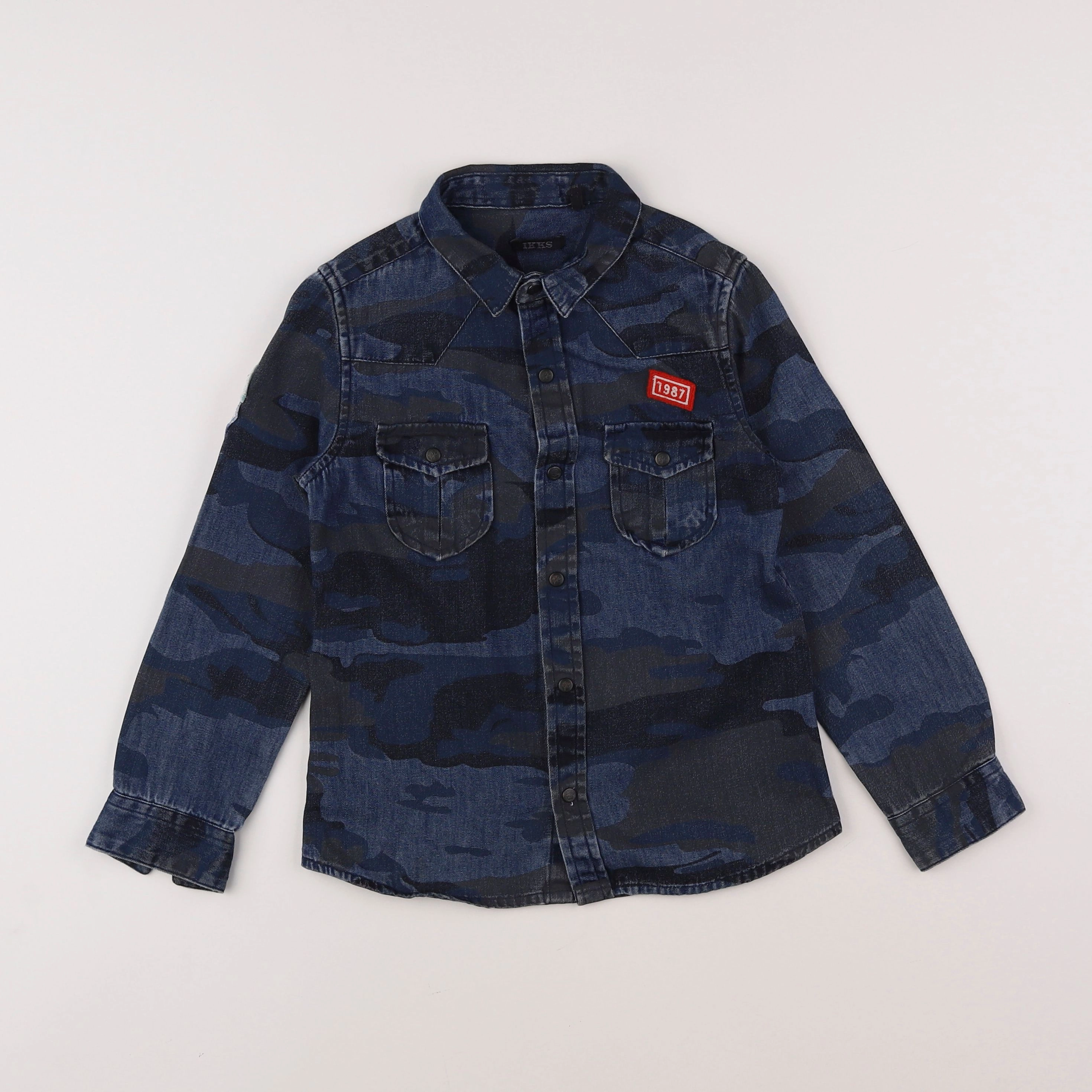 IKKS - chemise bleu - 6 ans