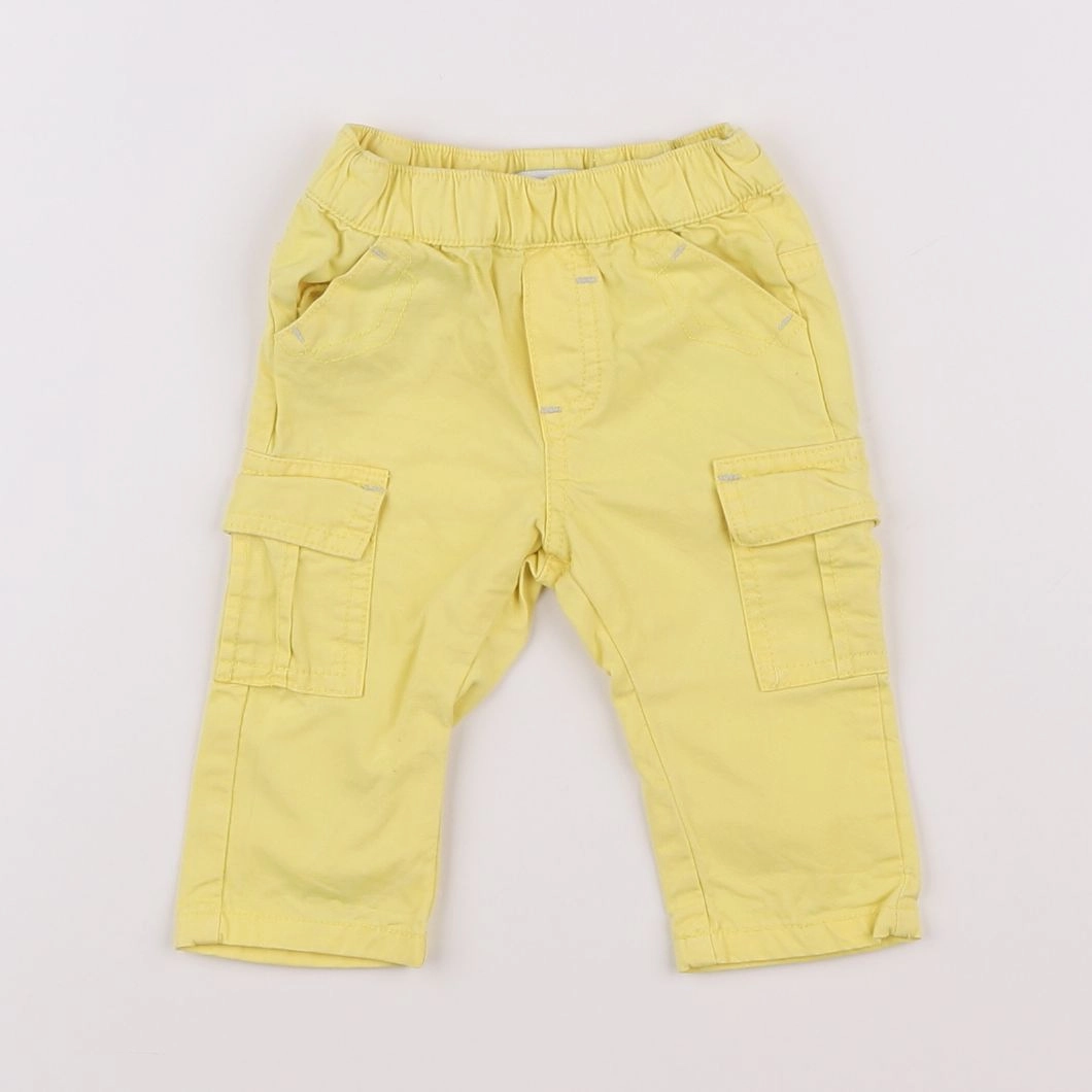 Vertbaudet - pantalon jaune - 3 mois