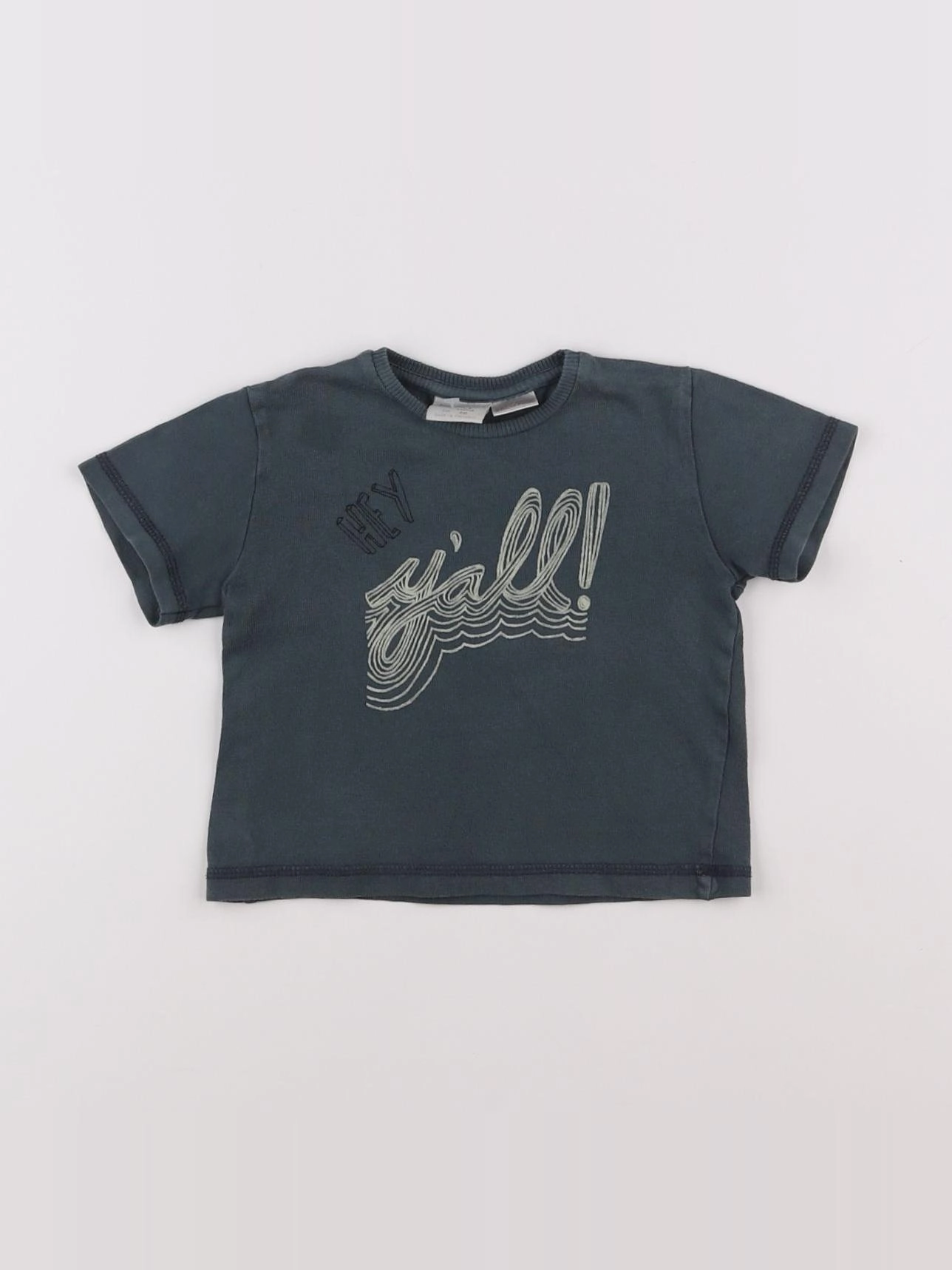 Zara - tee-shirt vert - 3/6 mois