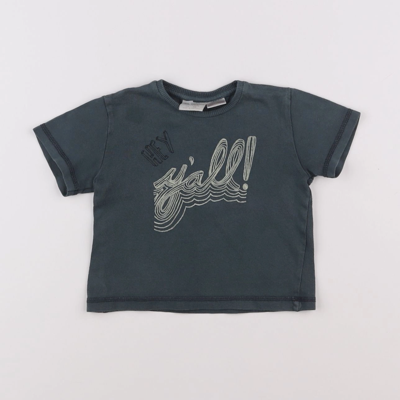 Zara - tee-shirt vert - 3/6 mois
