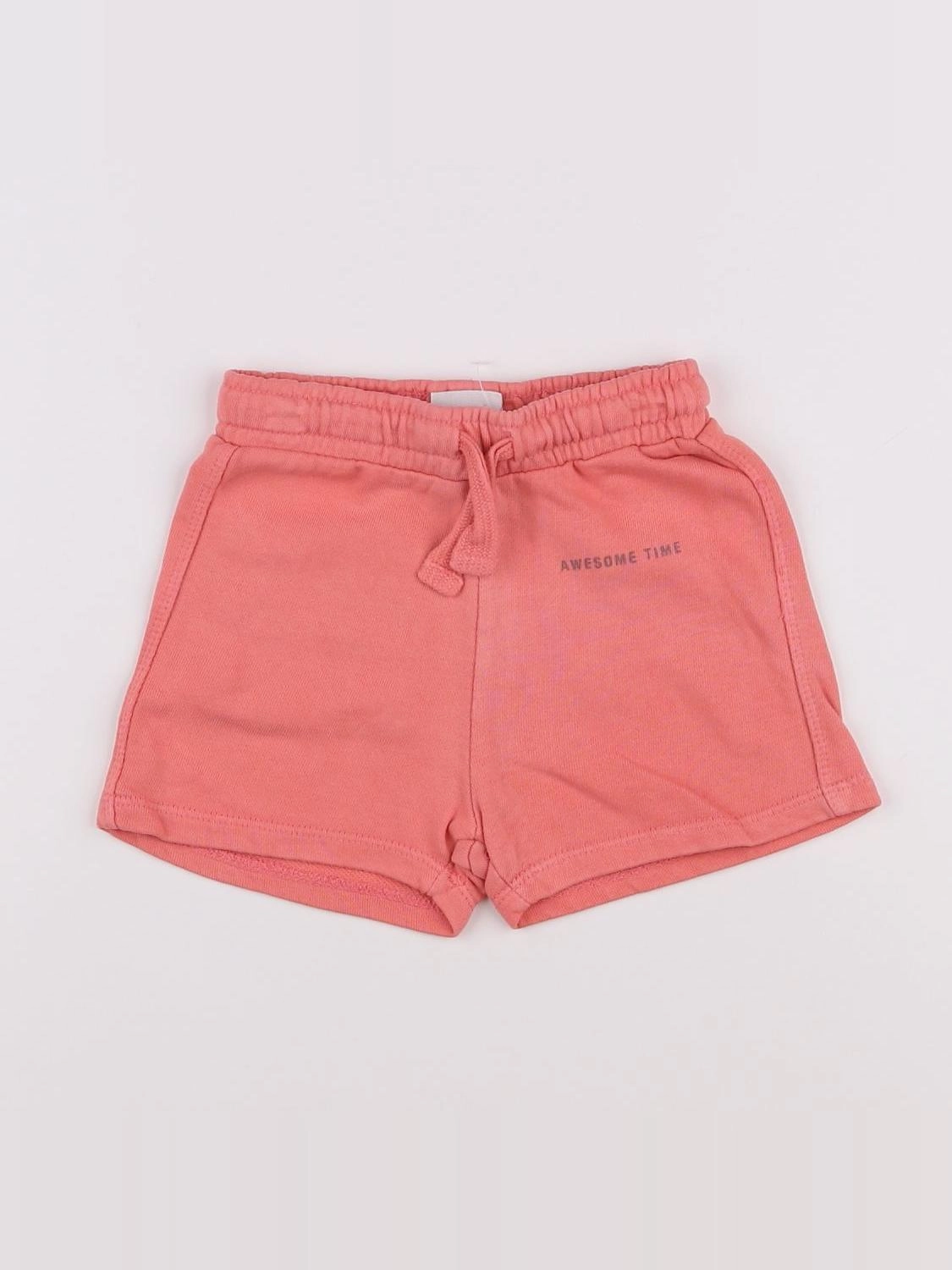 Zara - short rose - 9/12 mois