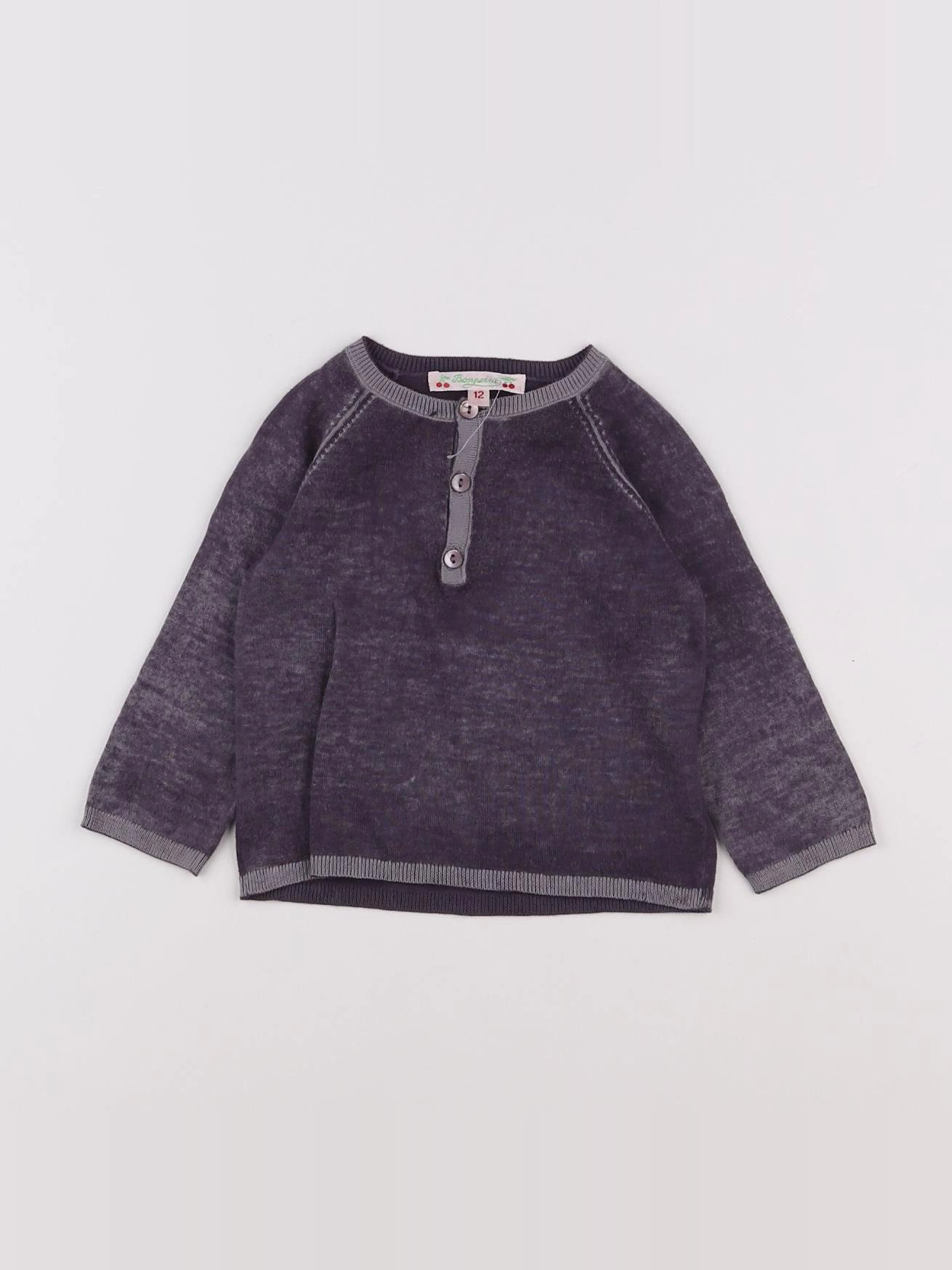 Bonpoint - pull violet - 12 mois