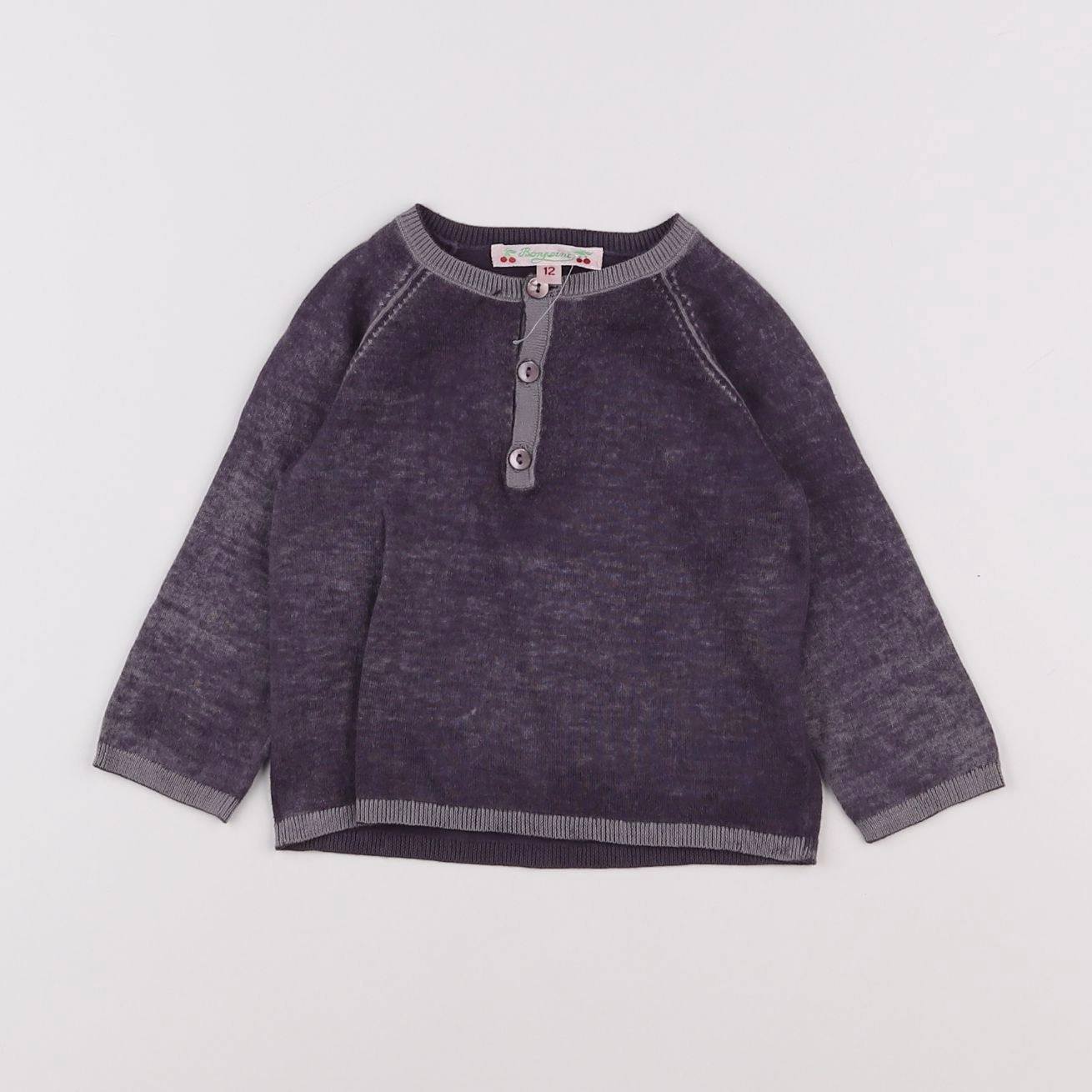 Bonpoint - pull violet - 12 mois