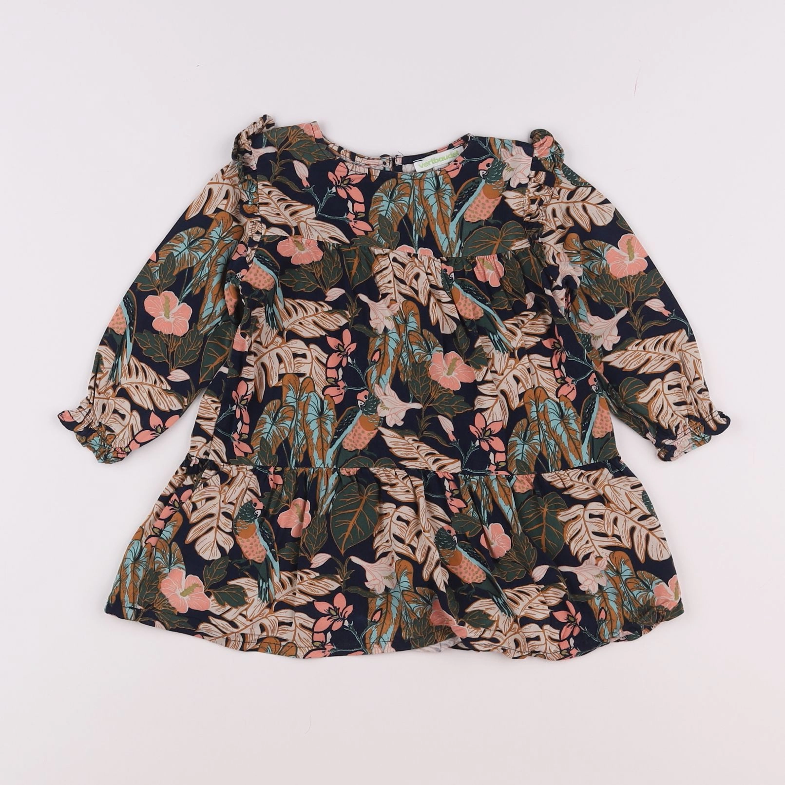 Vertbaudet - robe multicolore - 2 ans