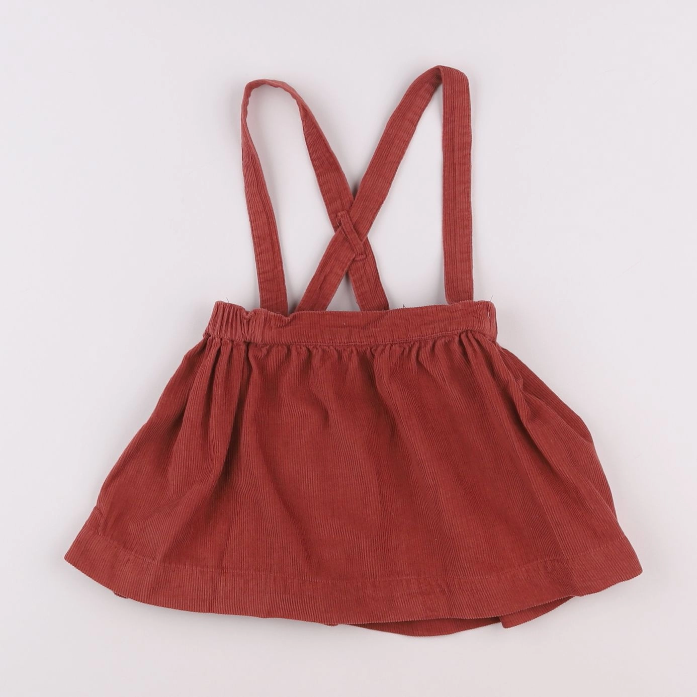 Vertbaudet - jupe rouge - 2 ans