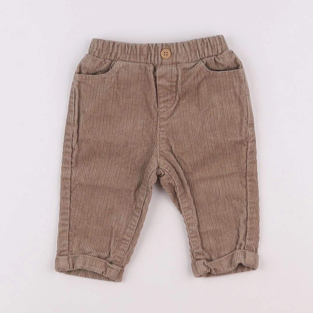 Vertbaudet - pantalon marron - 3 mois