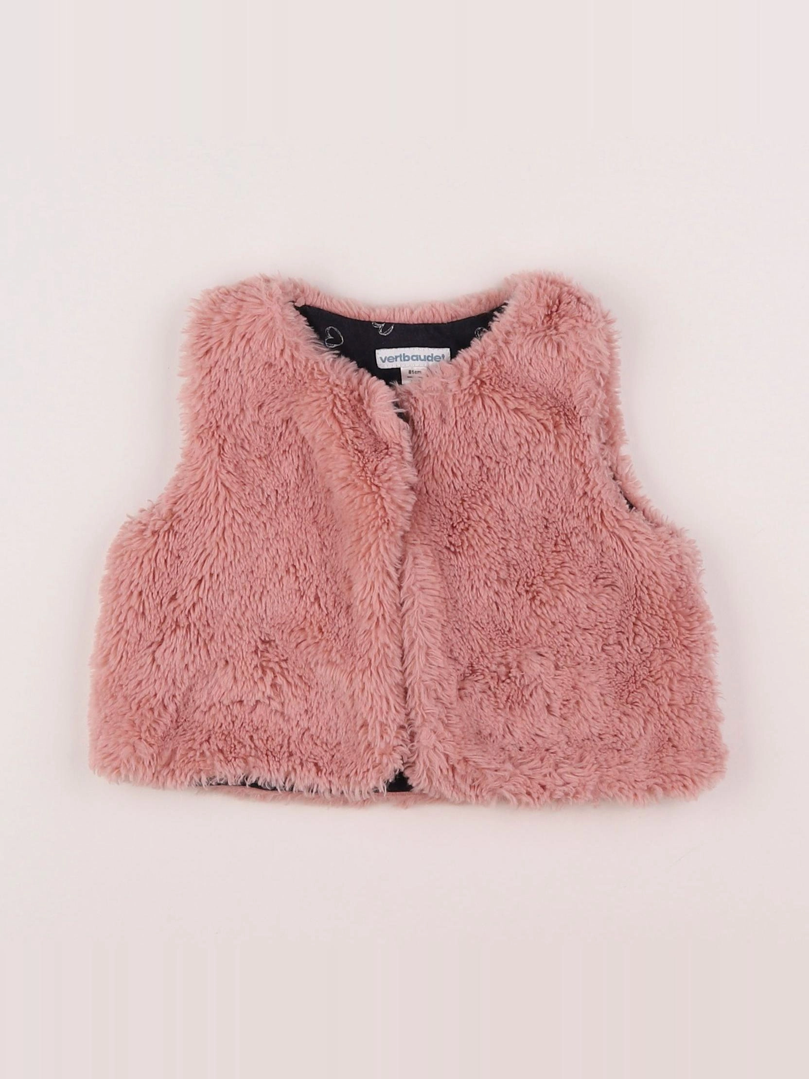 Vertbaudet - gilet rose - 18 mois