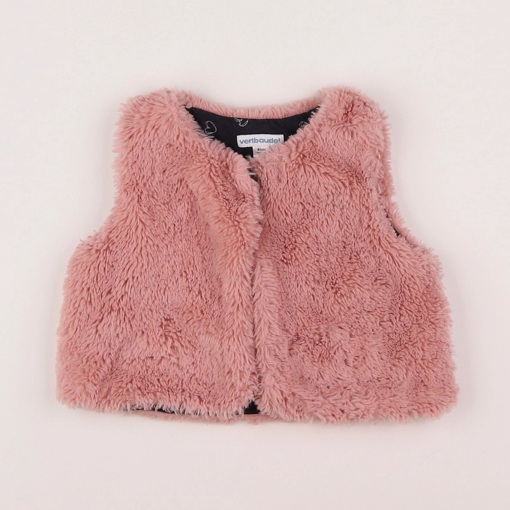 Vertbaudet - gilet rose - 18 mois