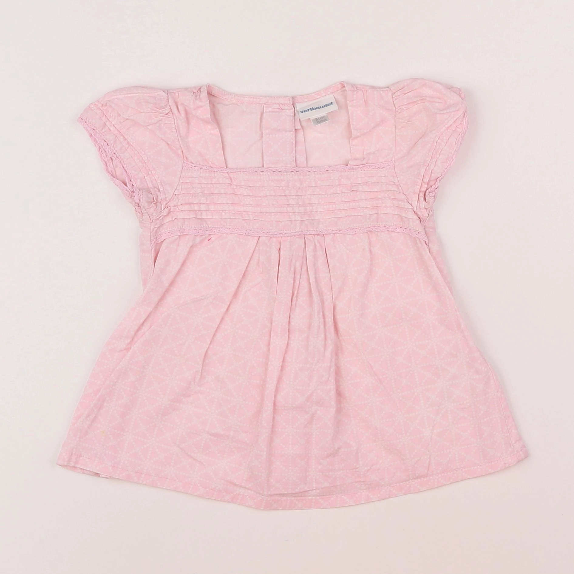 Vertbaudet - blouse rose - 18 mois