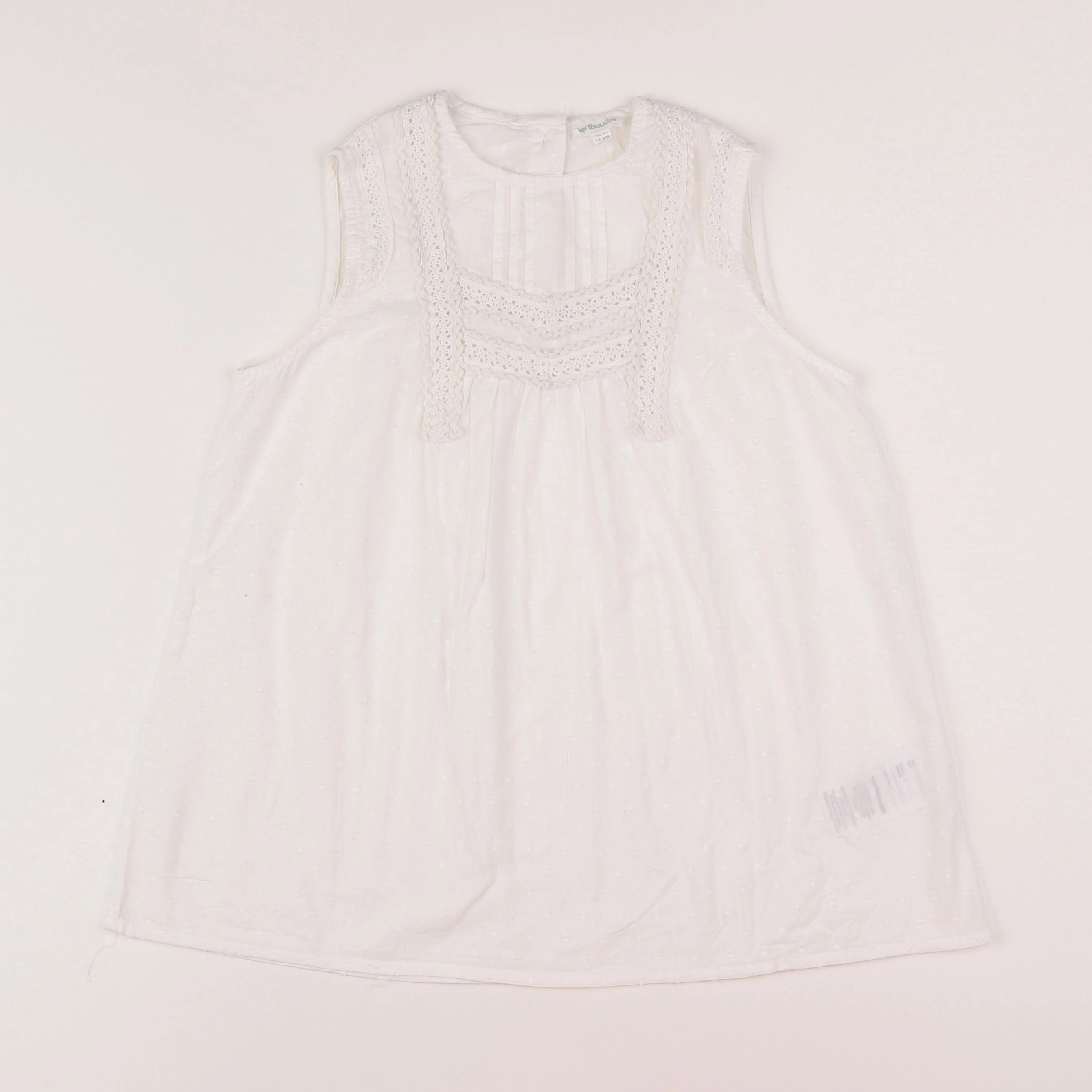 Vertbaudet - blouse blanc - 12 ans