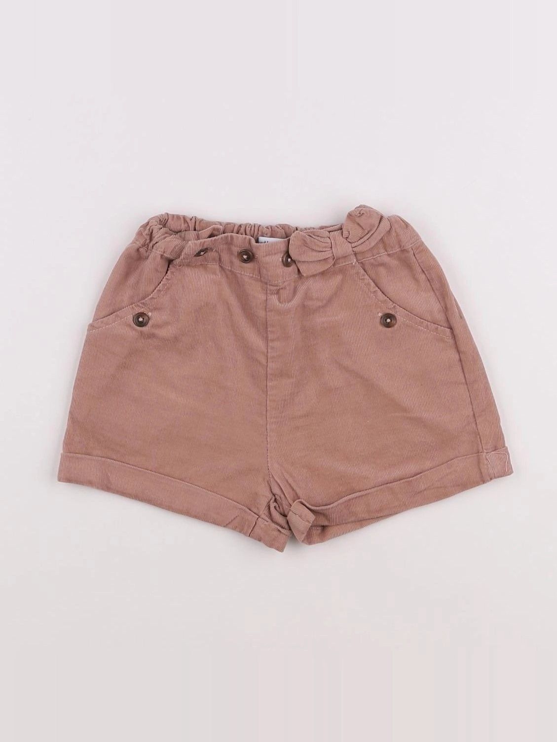 Vertbaudet - short beige - 2 ans