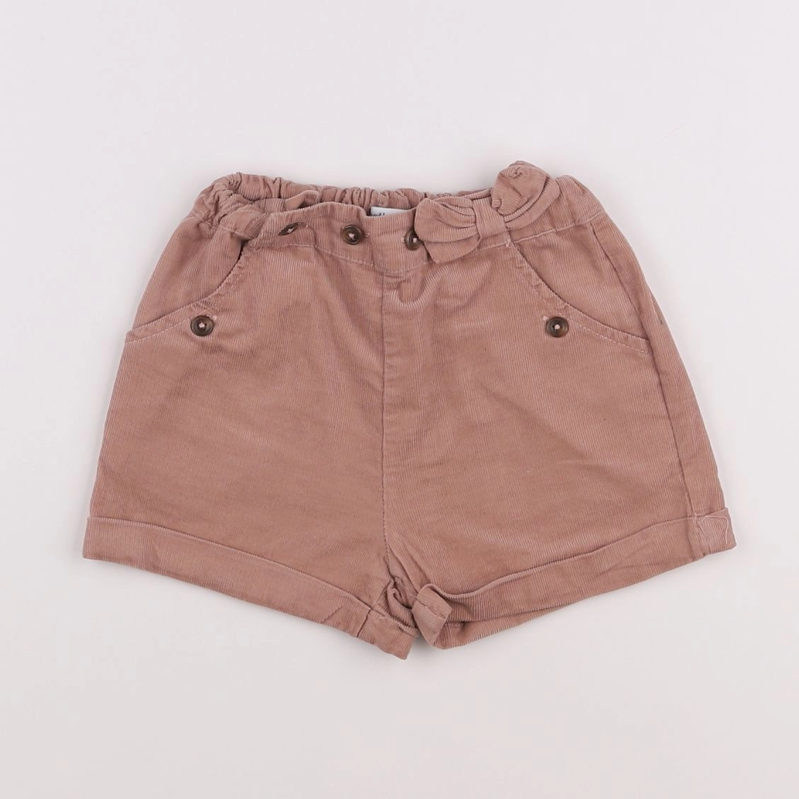 Vertbaudet - short beige - 2 ans