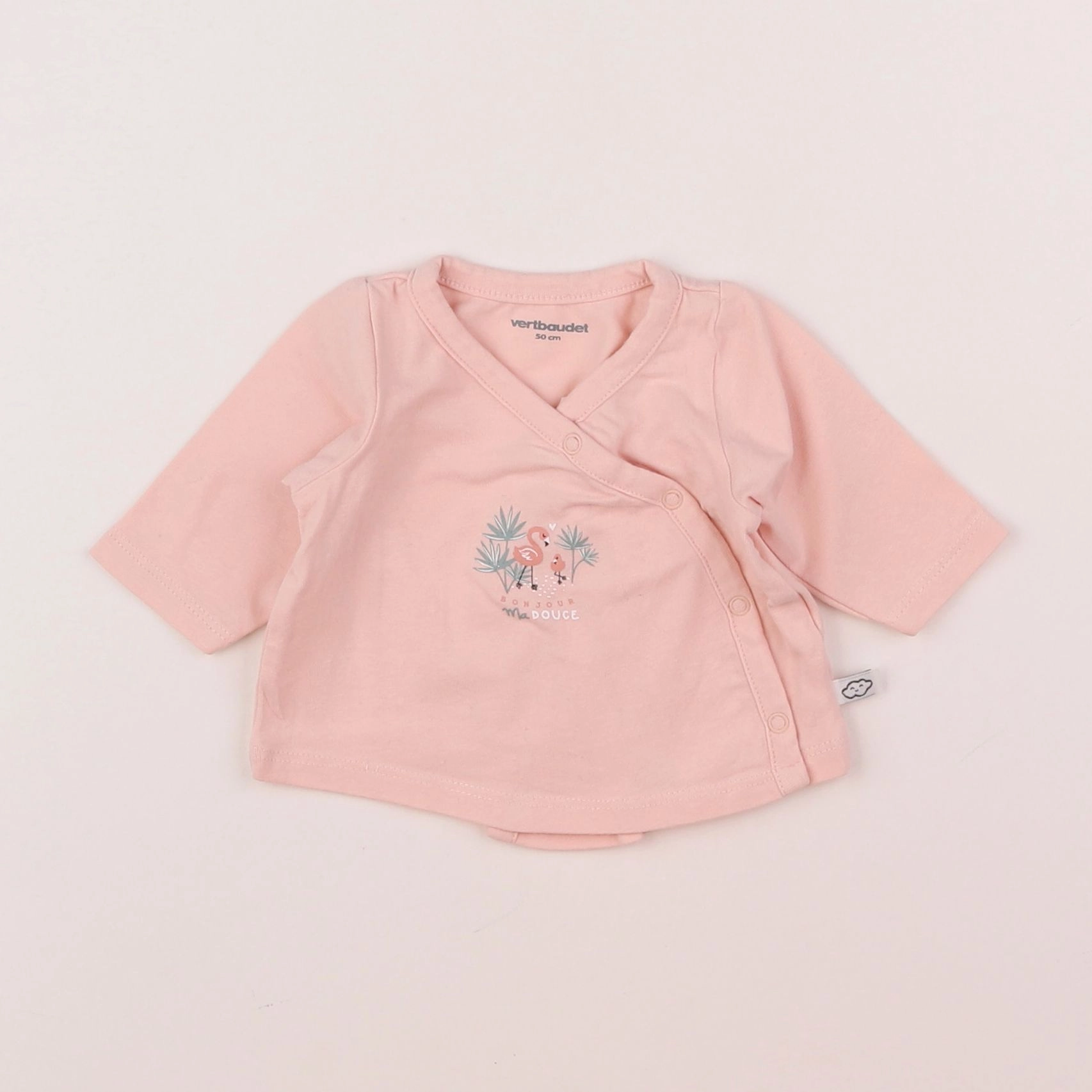 Vertbaudet - tee-shirt rose - 0 mois