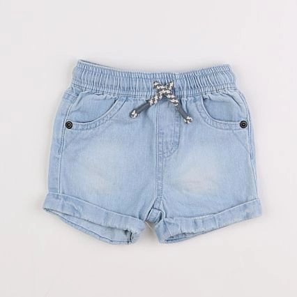 Vertbaudet - short bleu - 6 mois