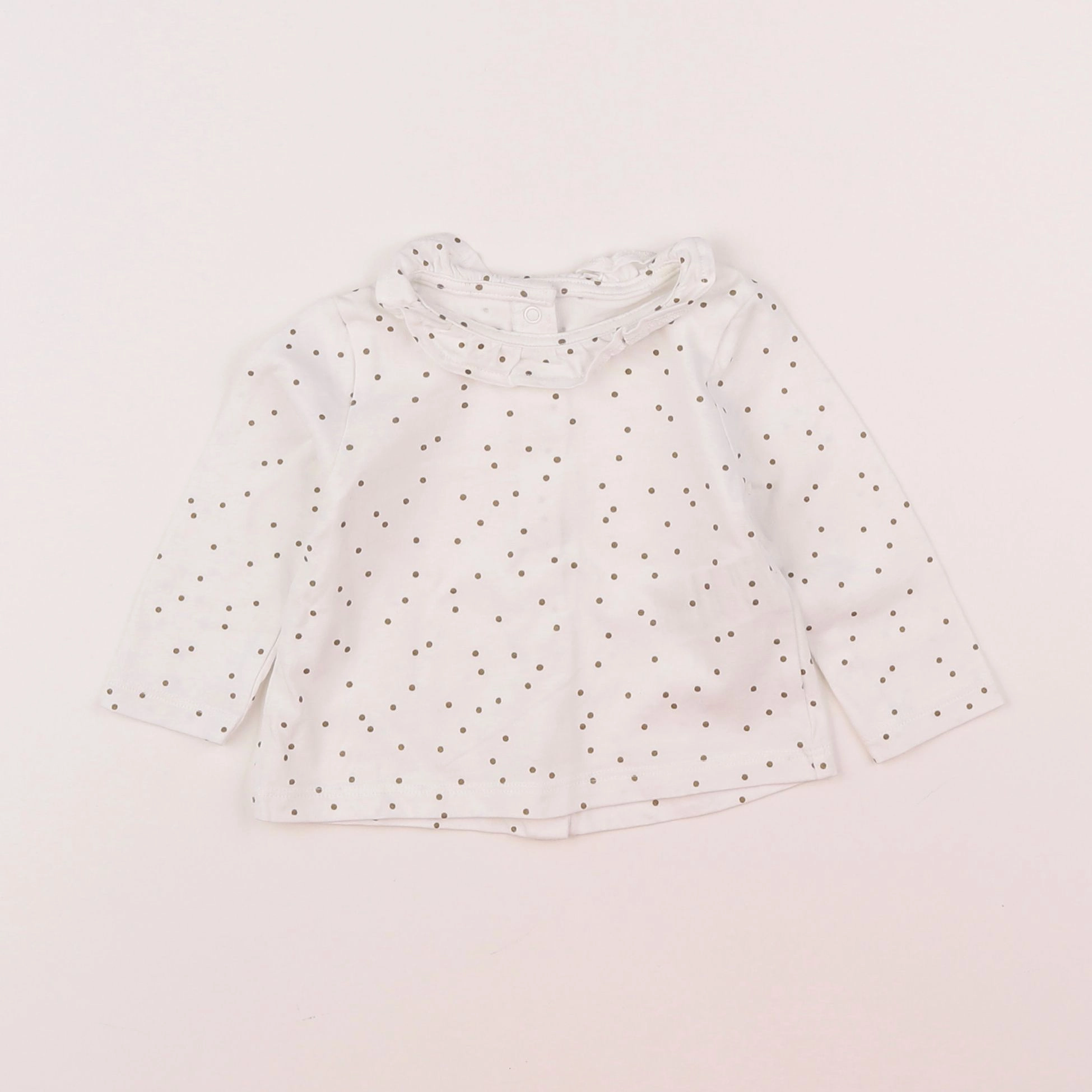 Vertbaudet - tee-shirt blanc - 6 mois