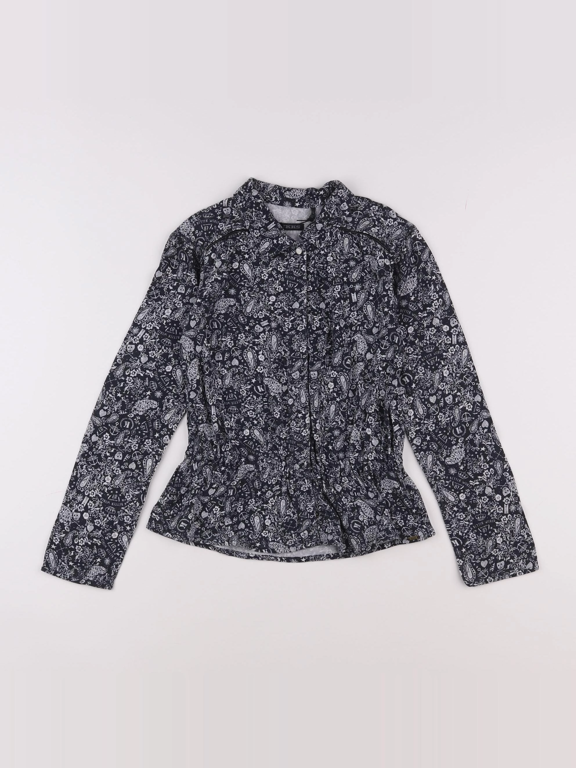 IKKS - chemise bleu - 8 ans