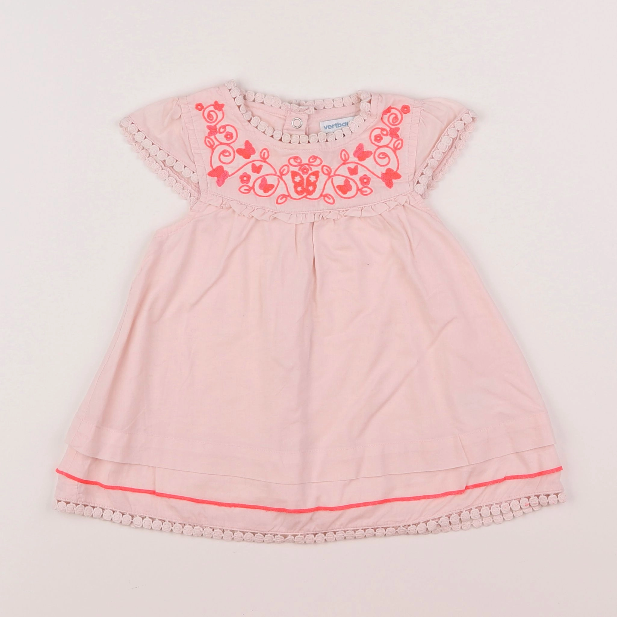 Vertbaudet - robe rose - 18 mois