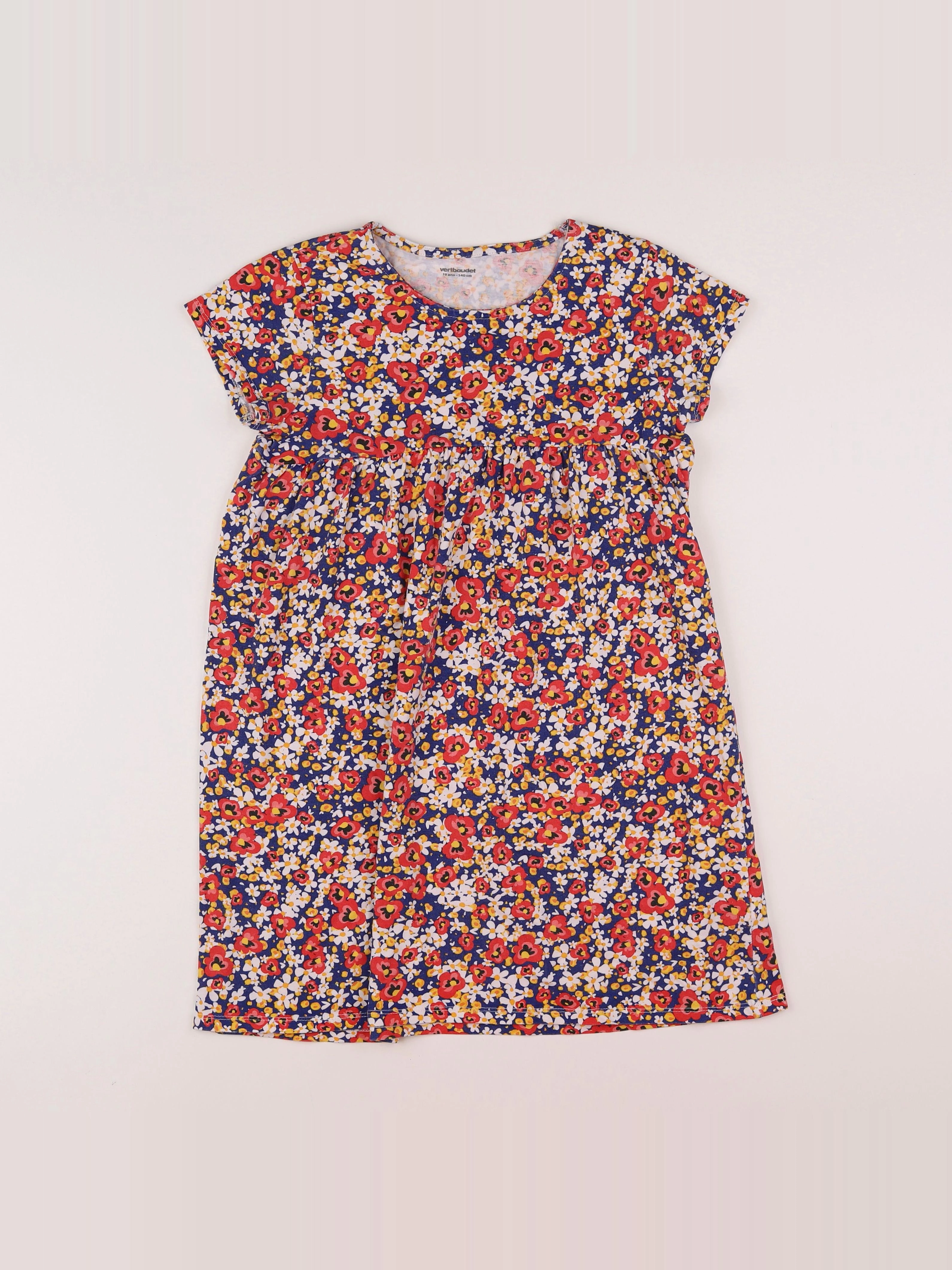 Vertbaudet - robe multicolore - 10 ans