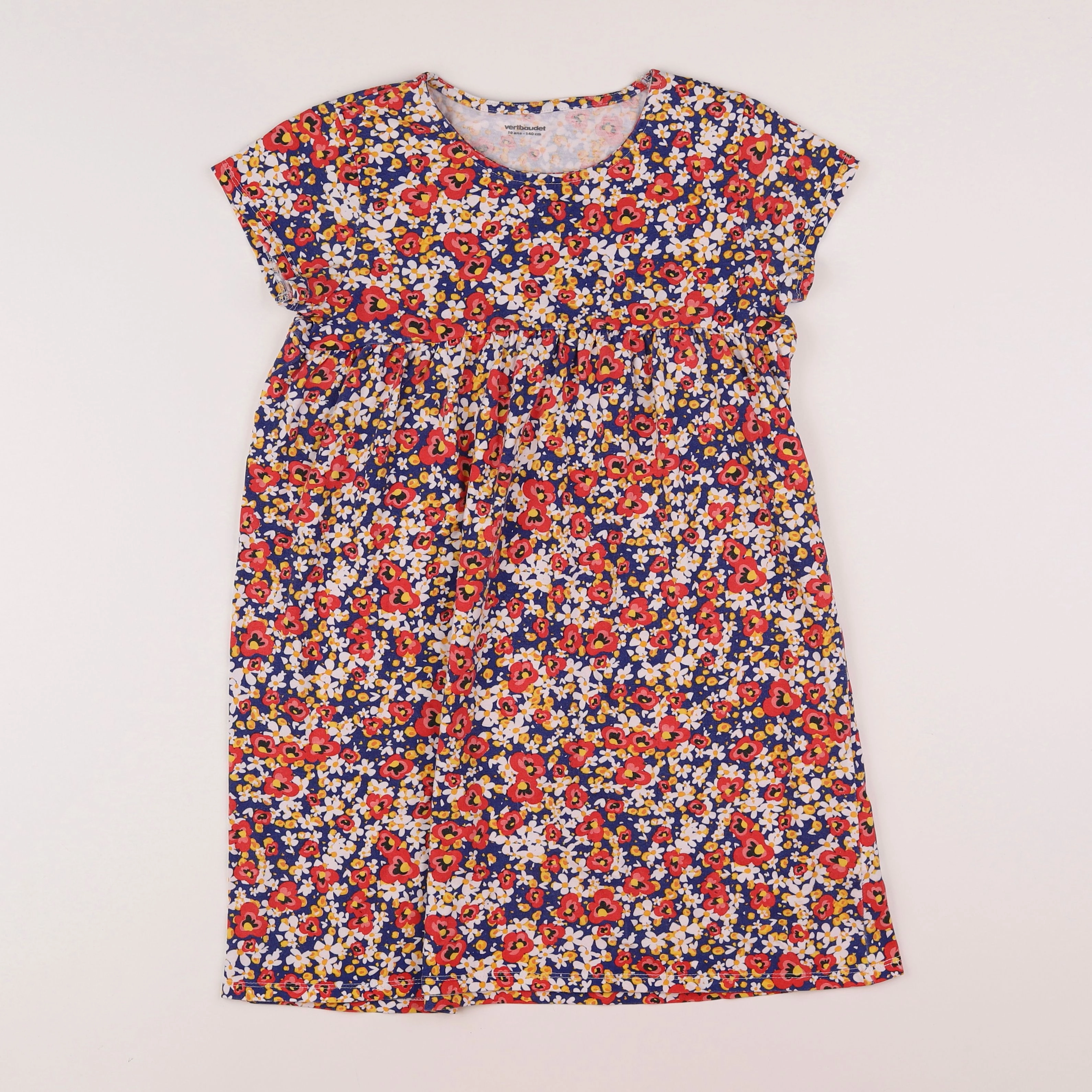 Vertbaudet - robe multicolore - 10 ans