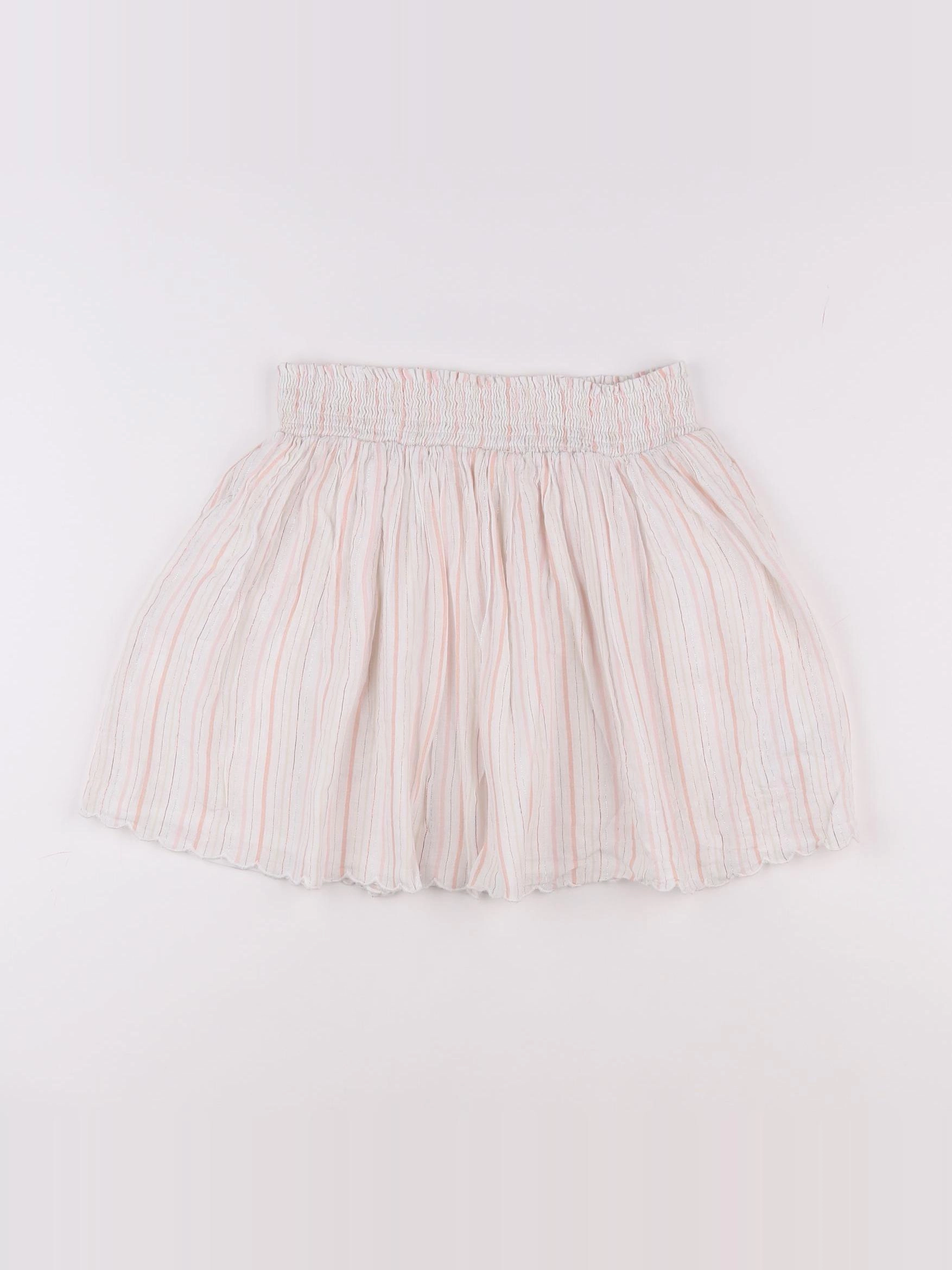 Vertbaudet - jupe blanc, rose - 12 ans