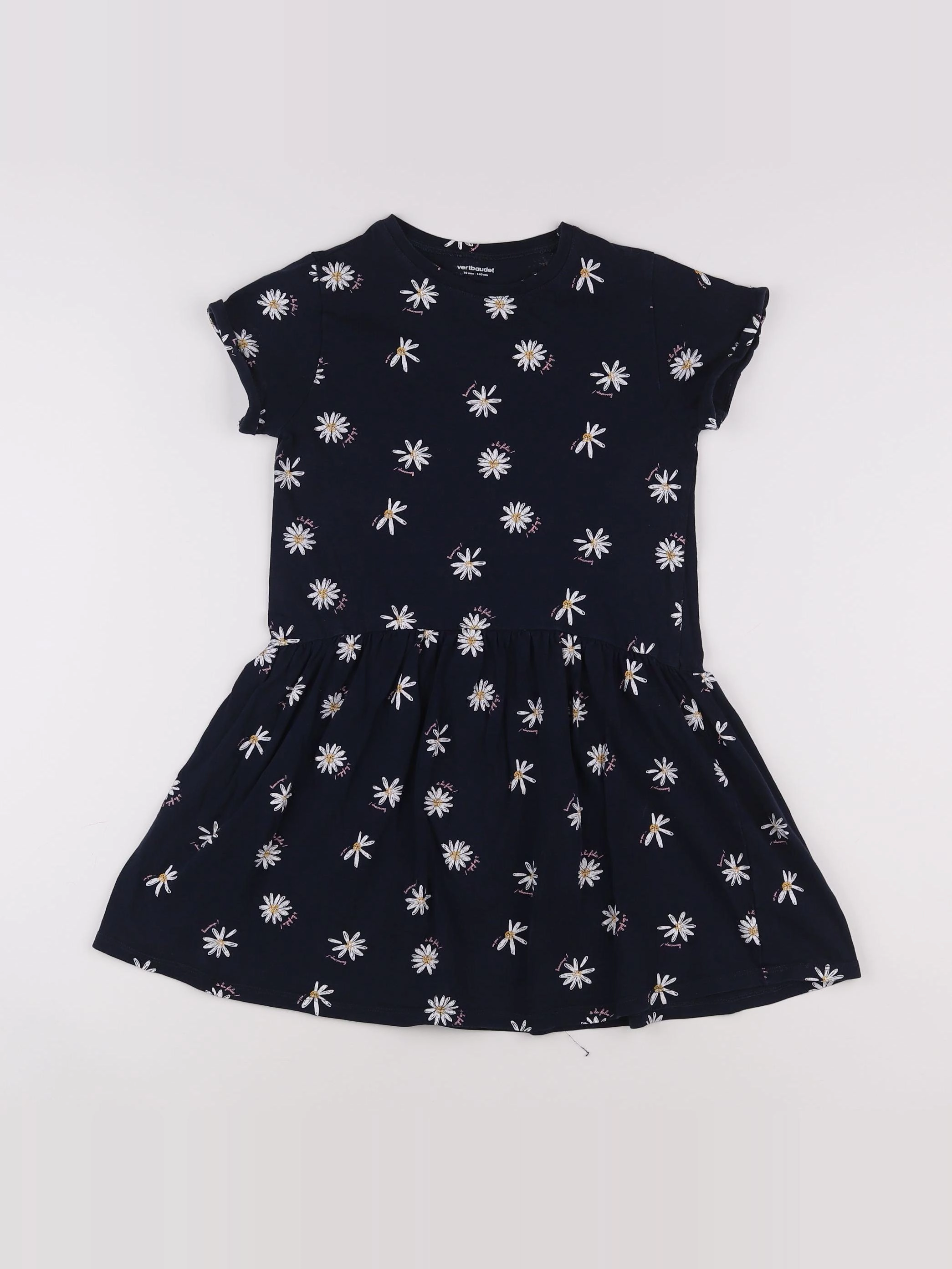 Vertbaudet - robe bleu - 10 ans