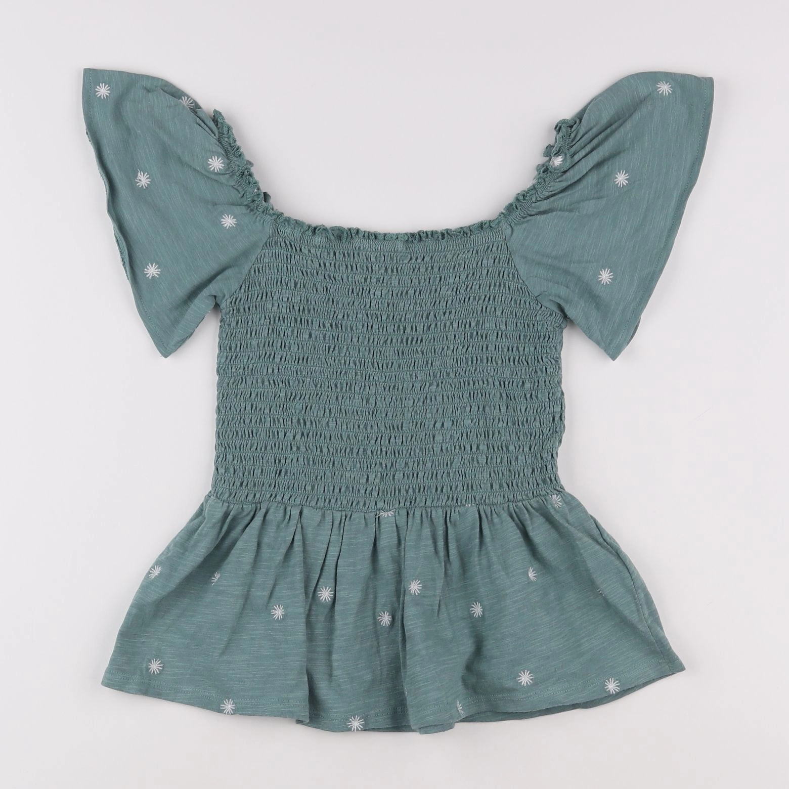 Vertbaudet - blouse vert - 10 ans