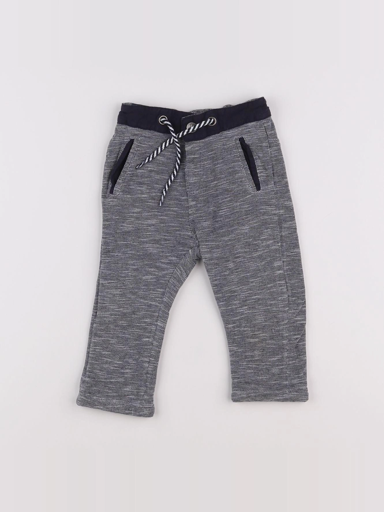 IKKS - pantalon bleu - 12 mois