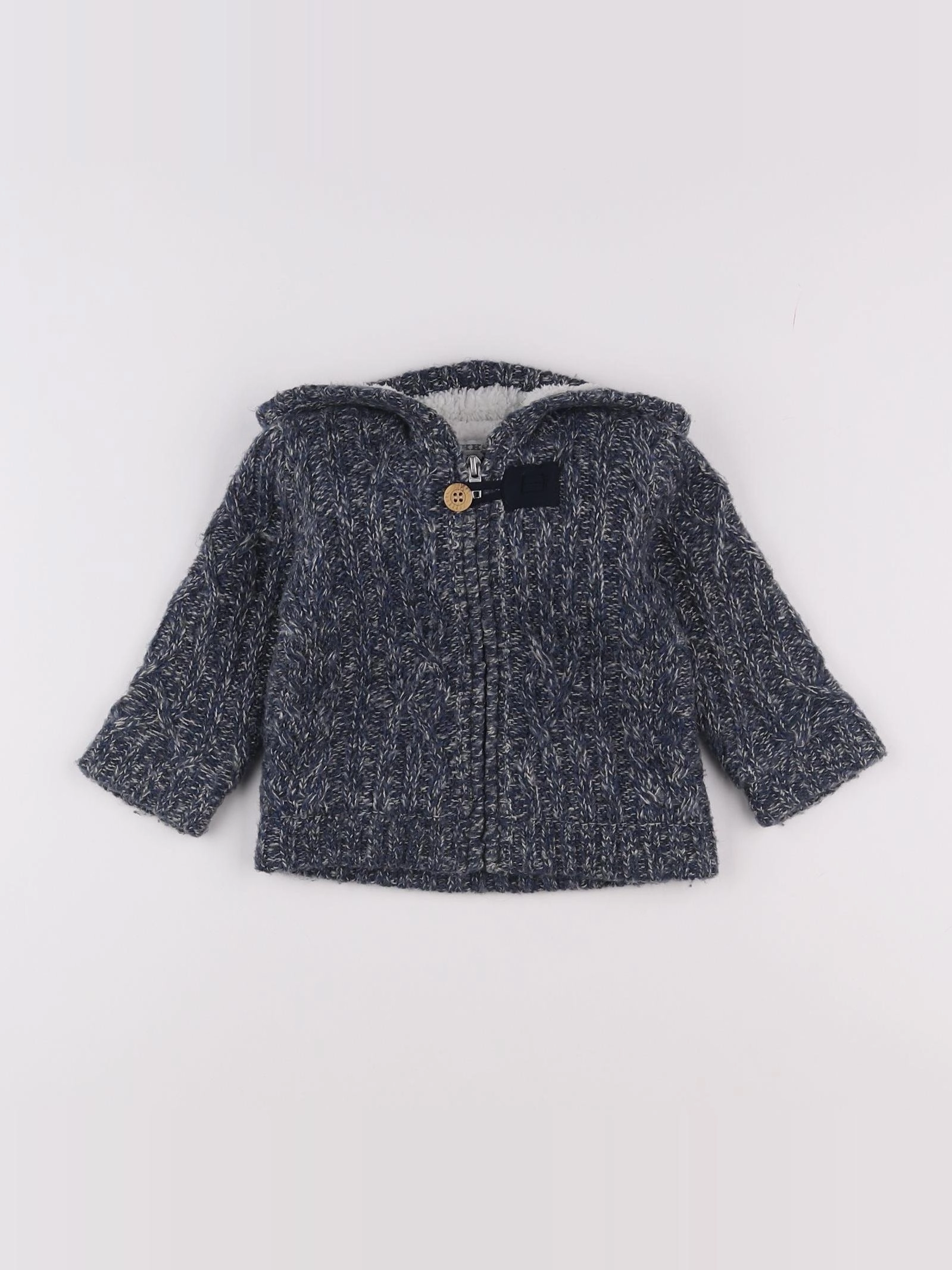 IKKS - veste doublé bleu - 12 mois