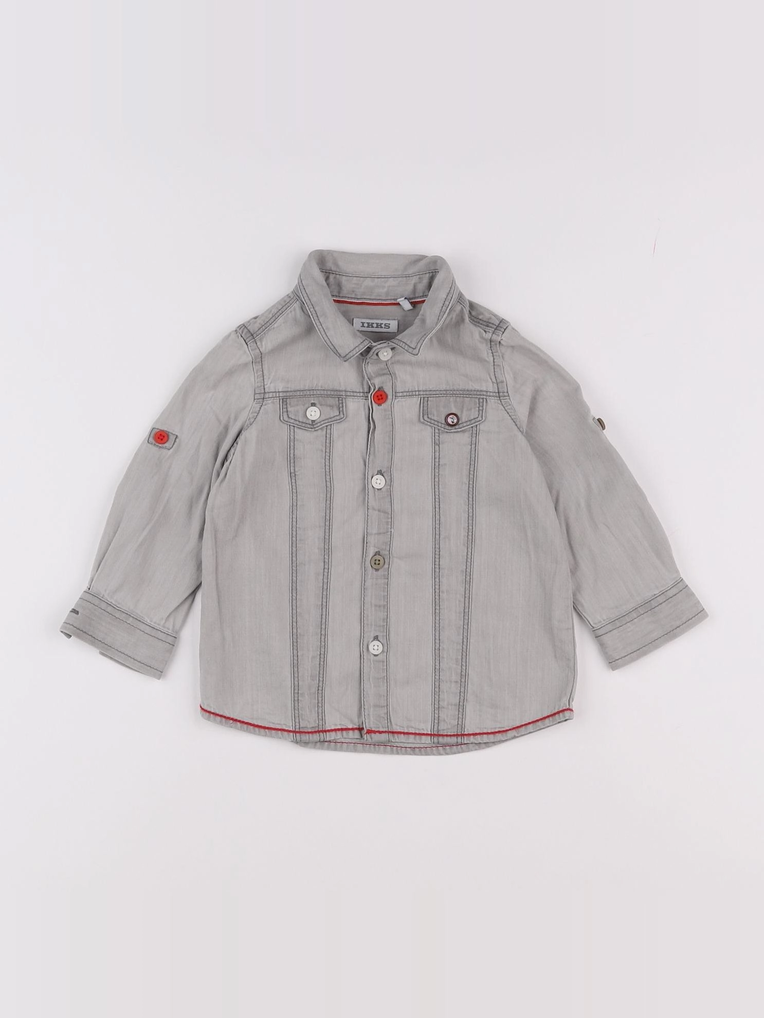 IKKS - chemise gris - 12 mois