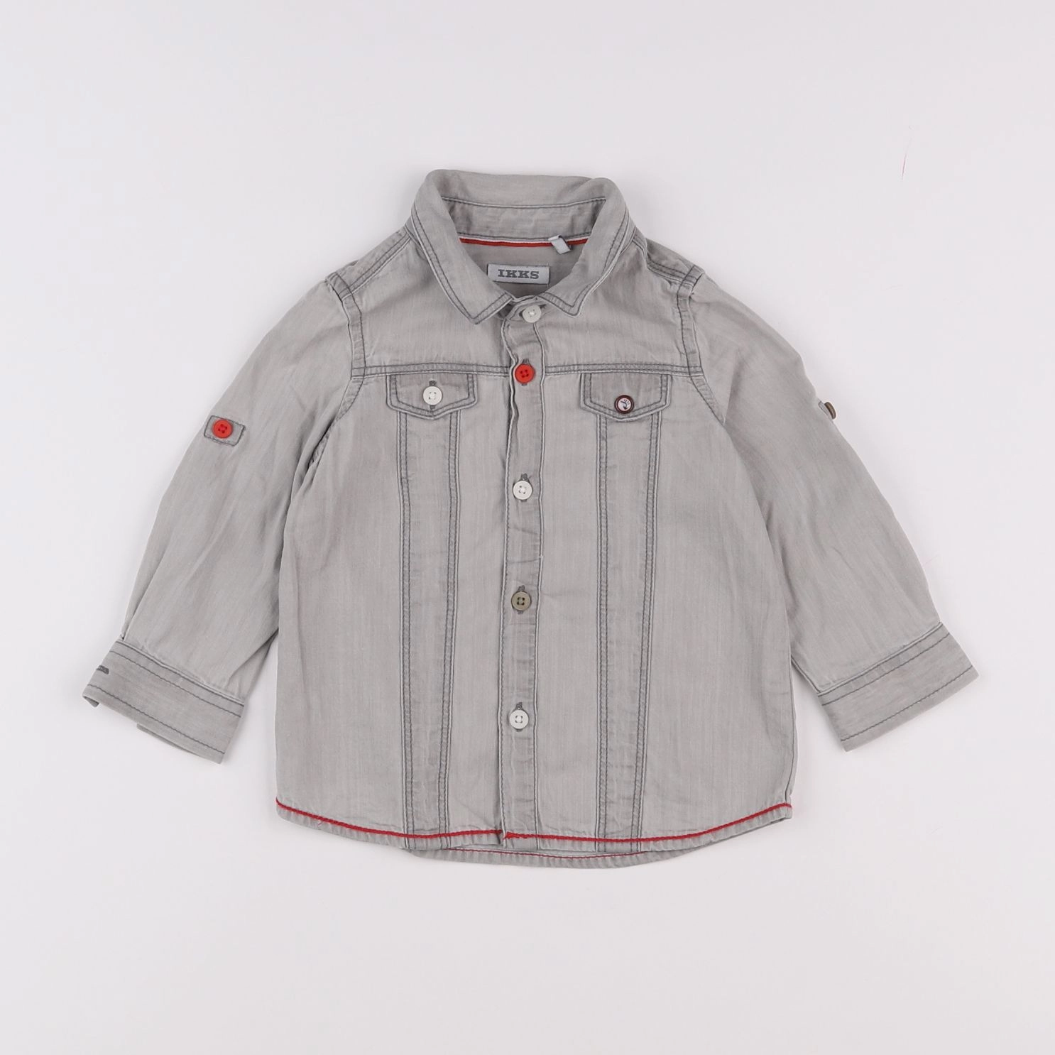 IKKS - chemise gris - 12 mois