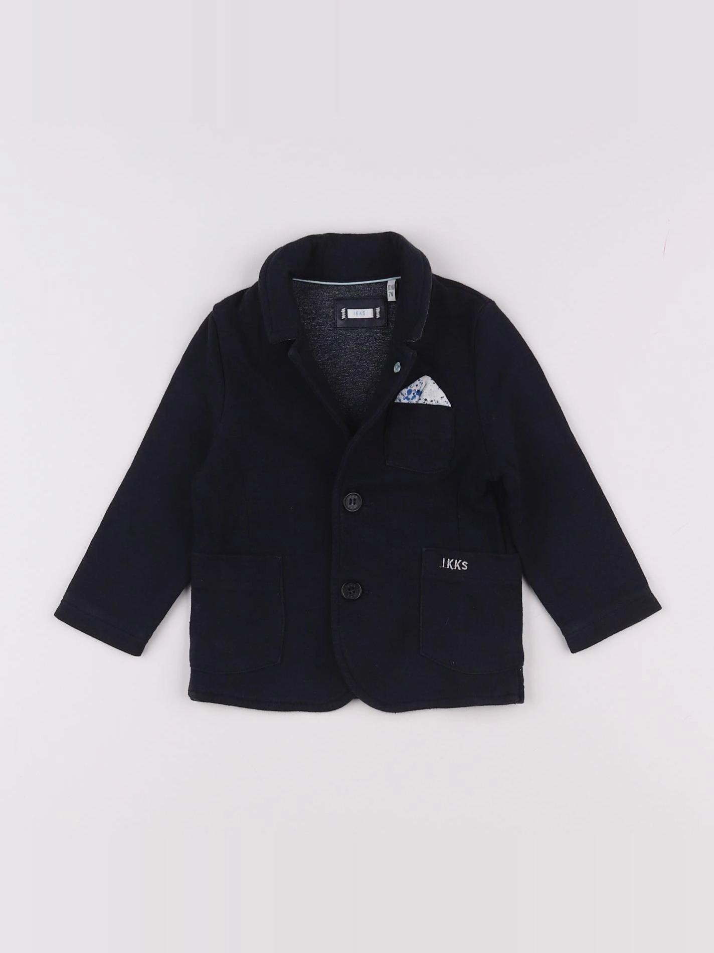IKKS - veste bleu - 12 mois