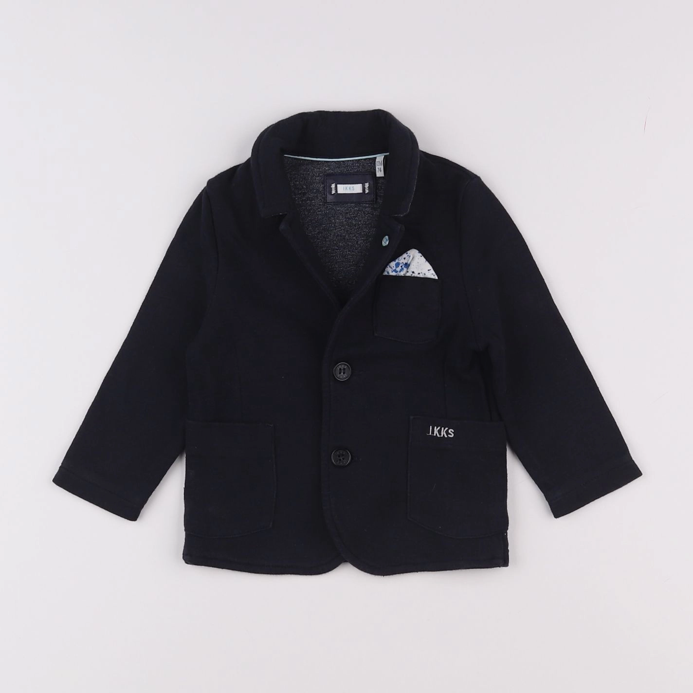 IKKS - veste bleu - 12 mois