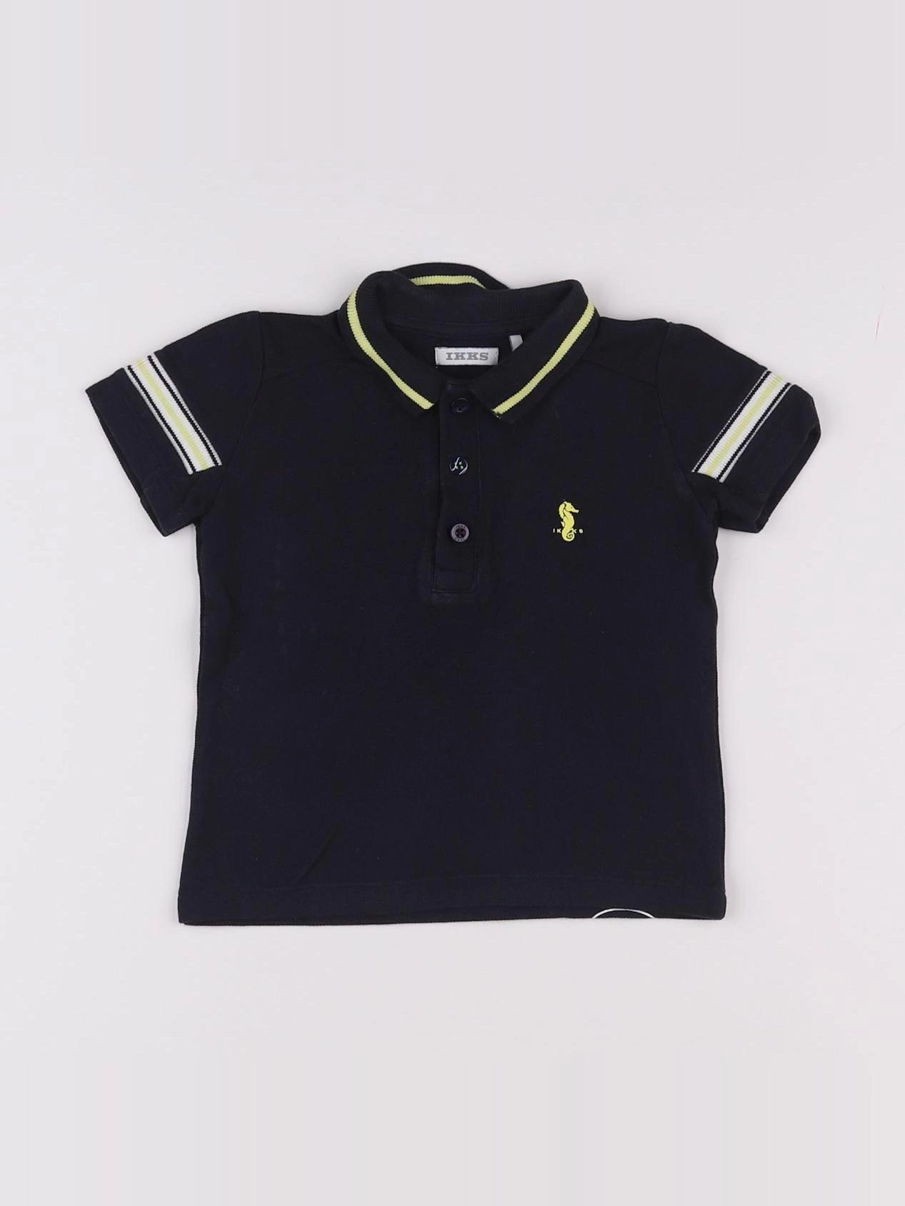 IKKS - polo bleu - 12 mois